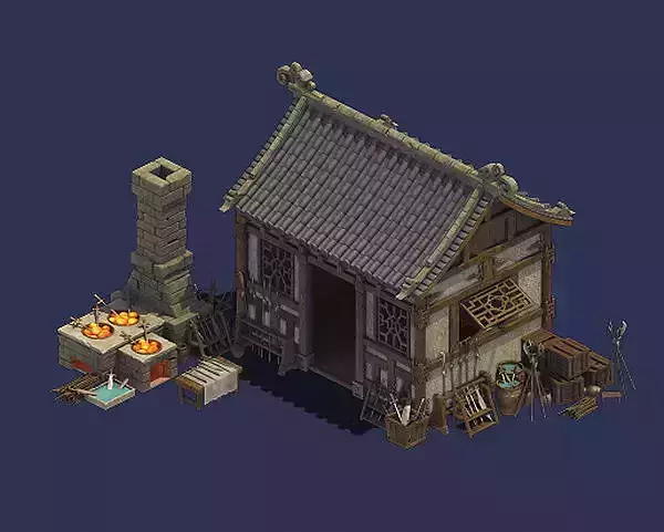 Gang - weapon blacksmith shop 01