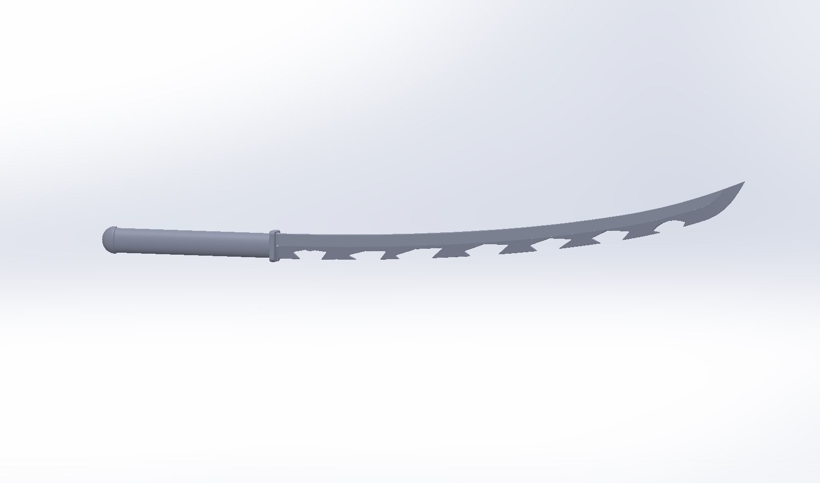 Demon Slayer Inosuke Katanas Printable Model 3D print model_1