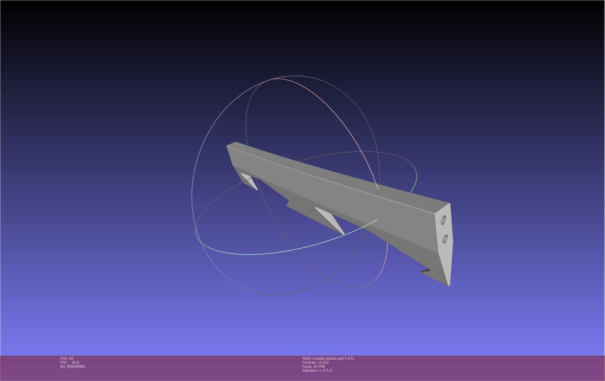 Demon Slayer Inosuke Katanas Printable Model 3D print model_131