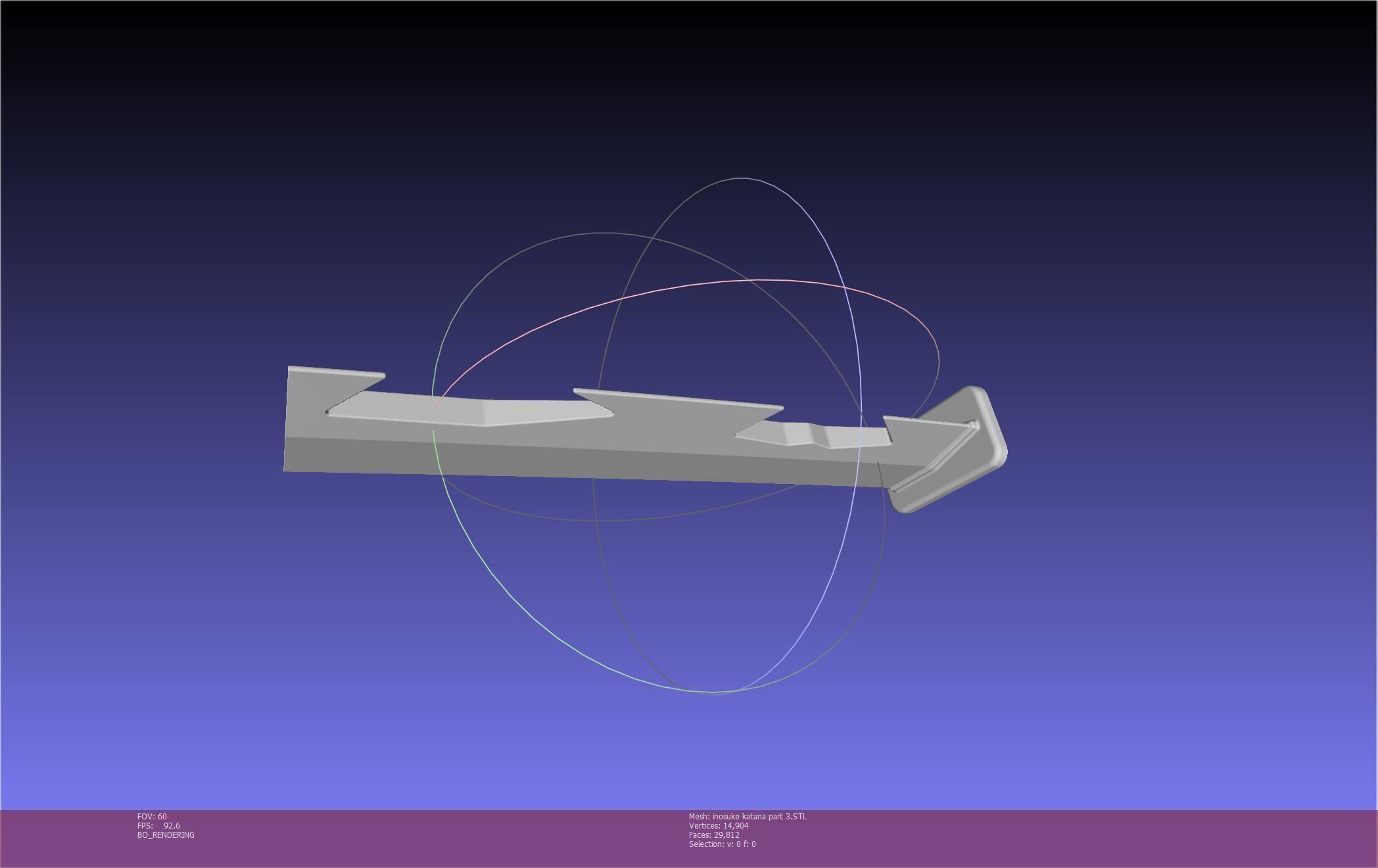 Demon Slayer Inosuke Katanas Printable Model 3D print model_115