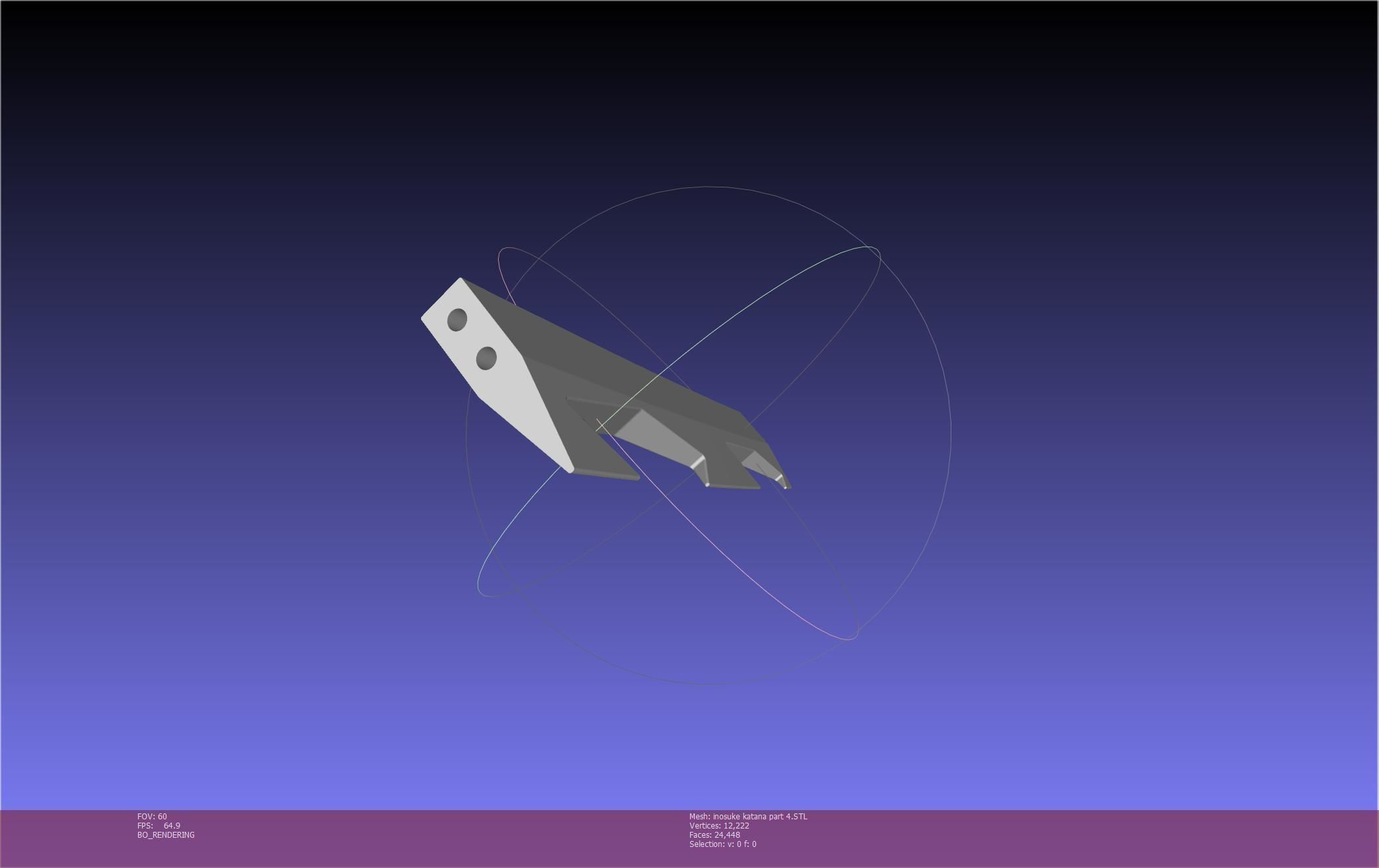 Demon Slayer Inosuke Katanas Printable Model 3D print model_128