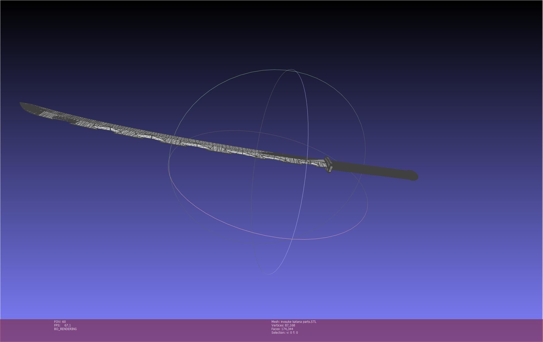 Demon Slayer Inosuke Katanas Printable Model 3D print model_95