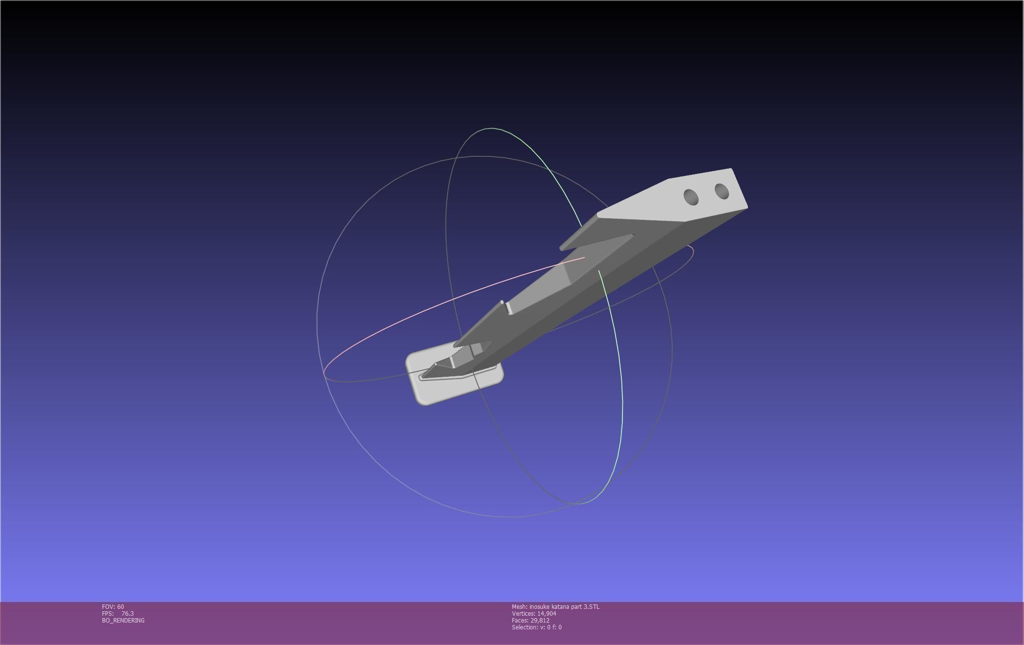 Demon Slayer Inosuke Katanas Printable Model 3D print model_125