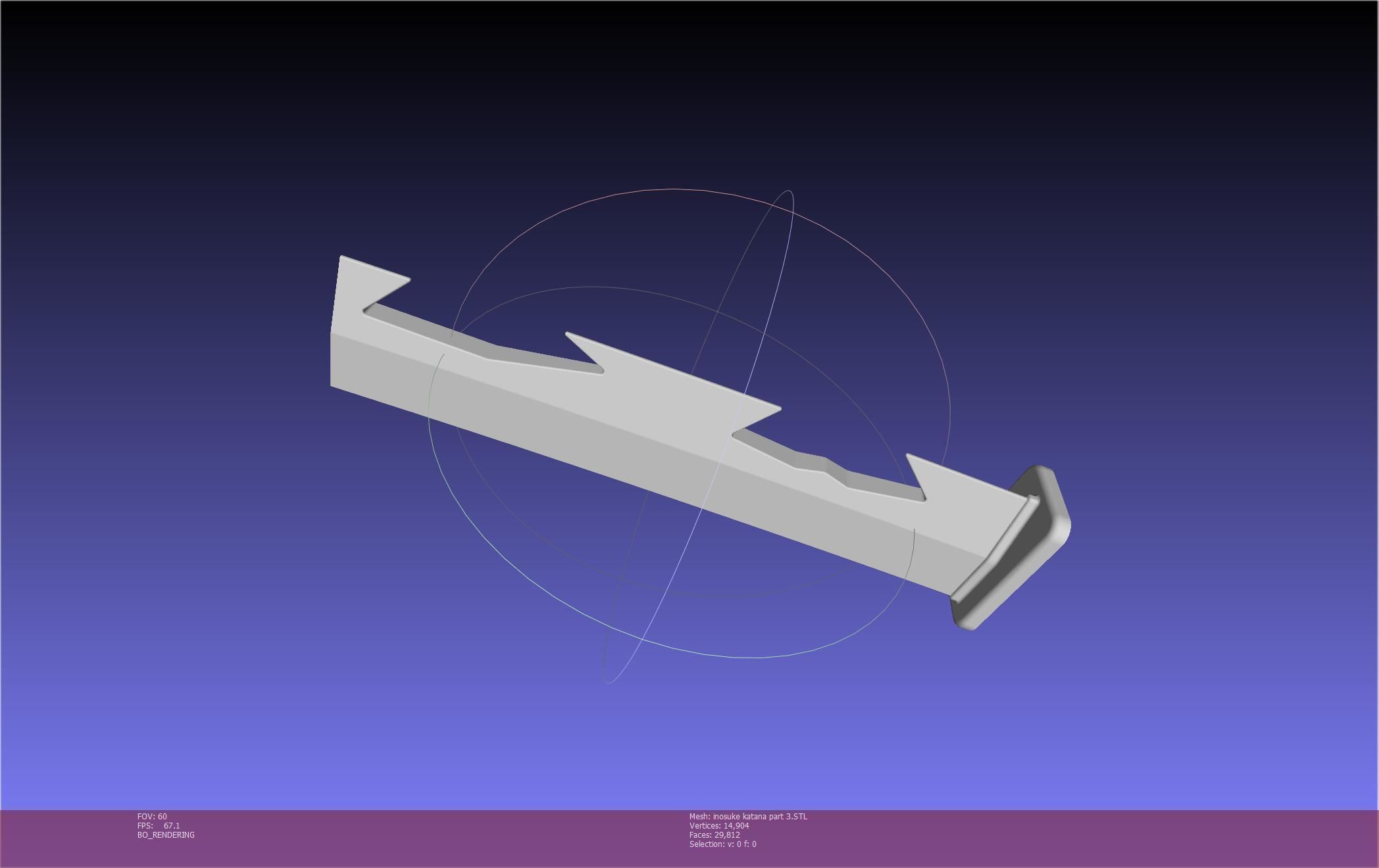 Demon Slayer Inosuke Katanas Printable Model 3D print model_121