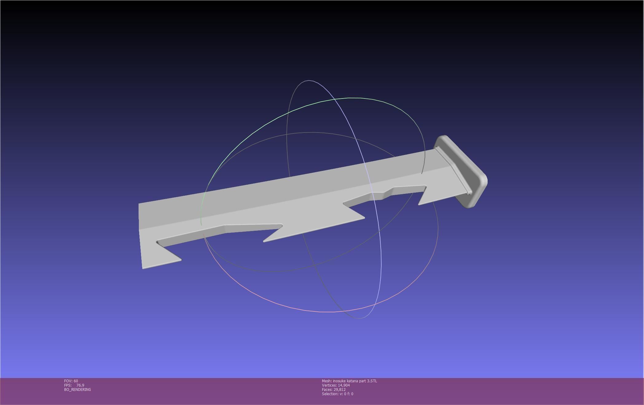 Demon Slayer Inosuke Katanas Printable Model 3D print model_113