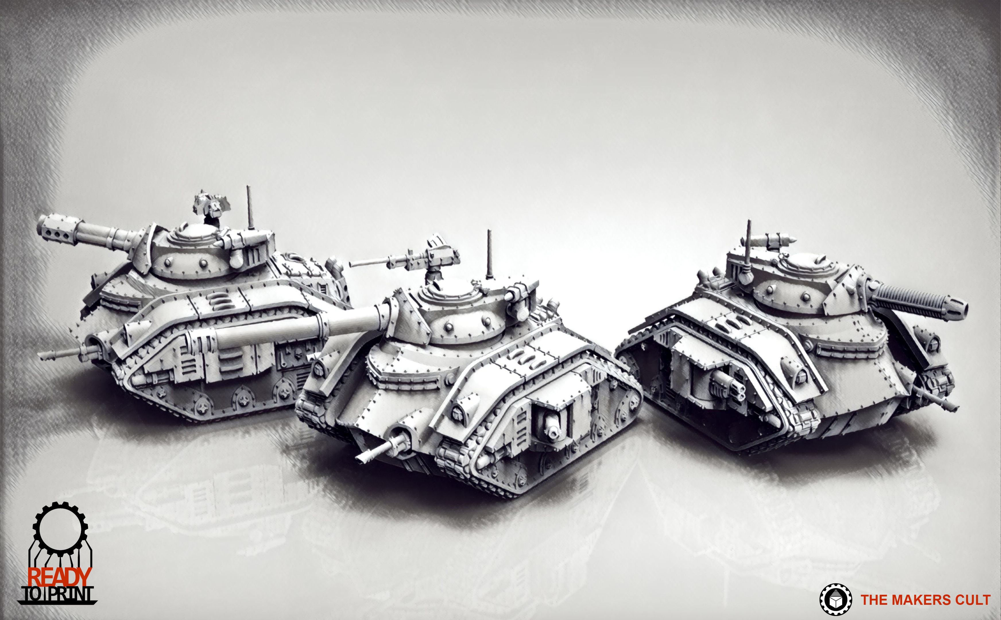 Feudal Guard Battle Tank 3D print model_1