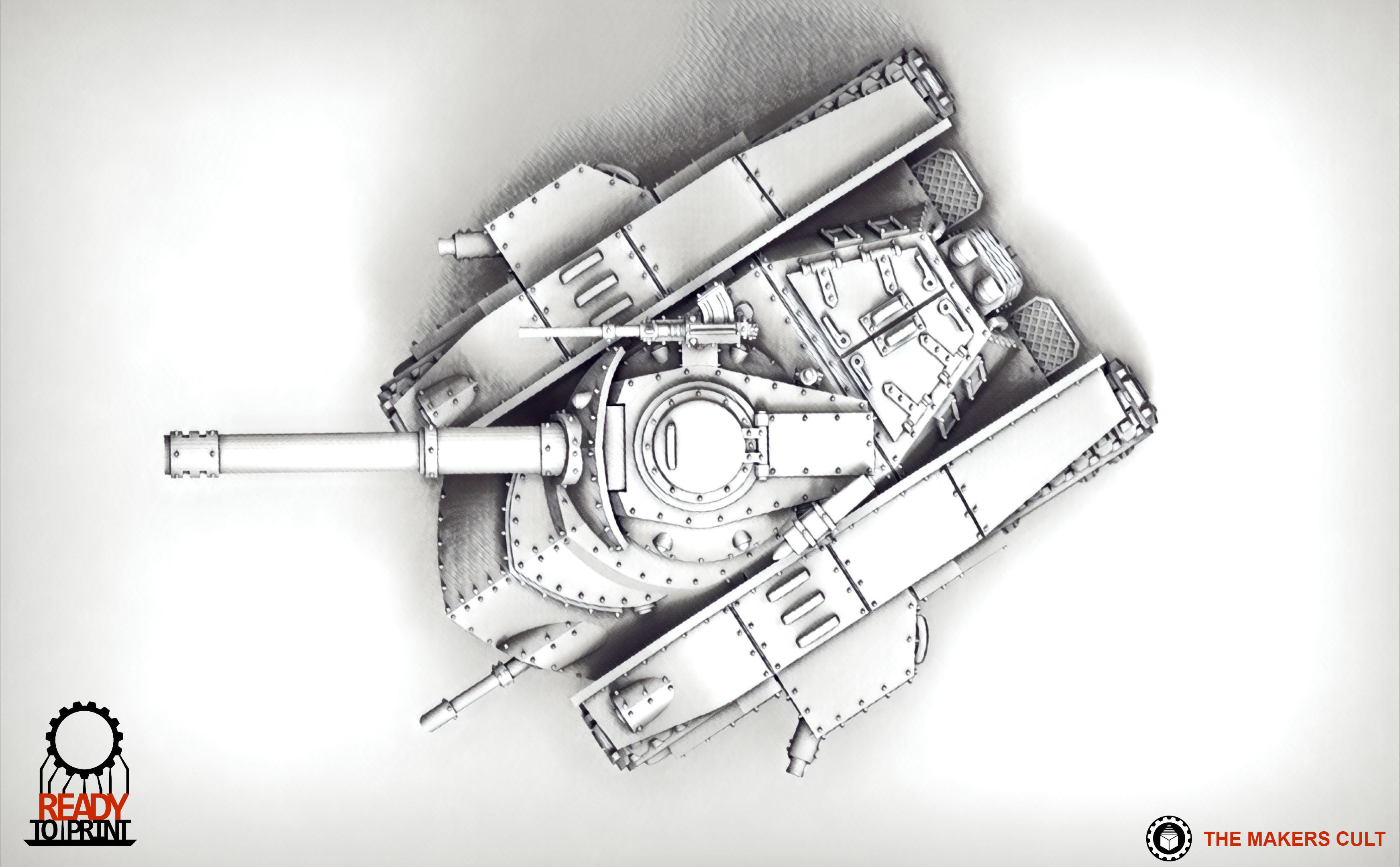 Feudal Guard Battle Tank 3D print model_4