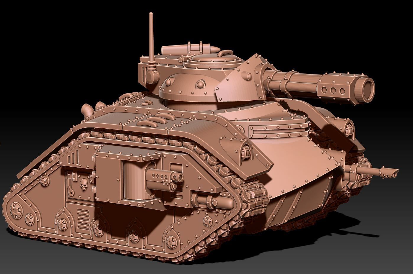 Feudal Guard Battle Tank 3D print model_9