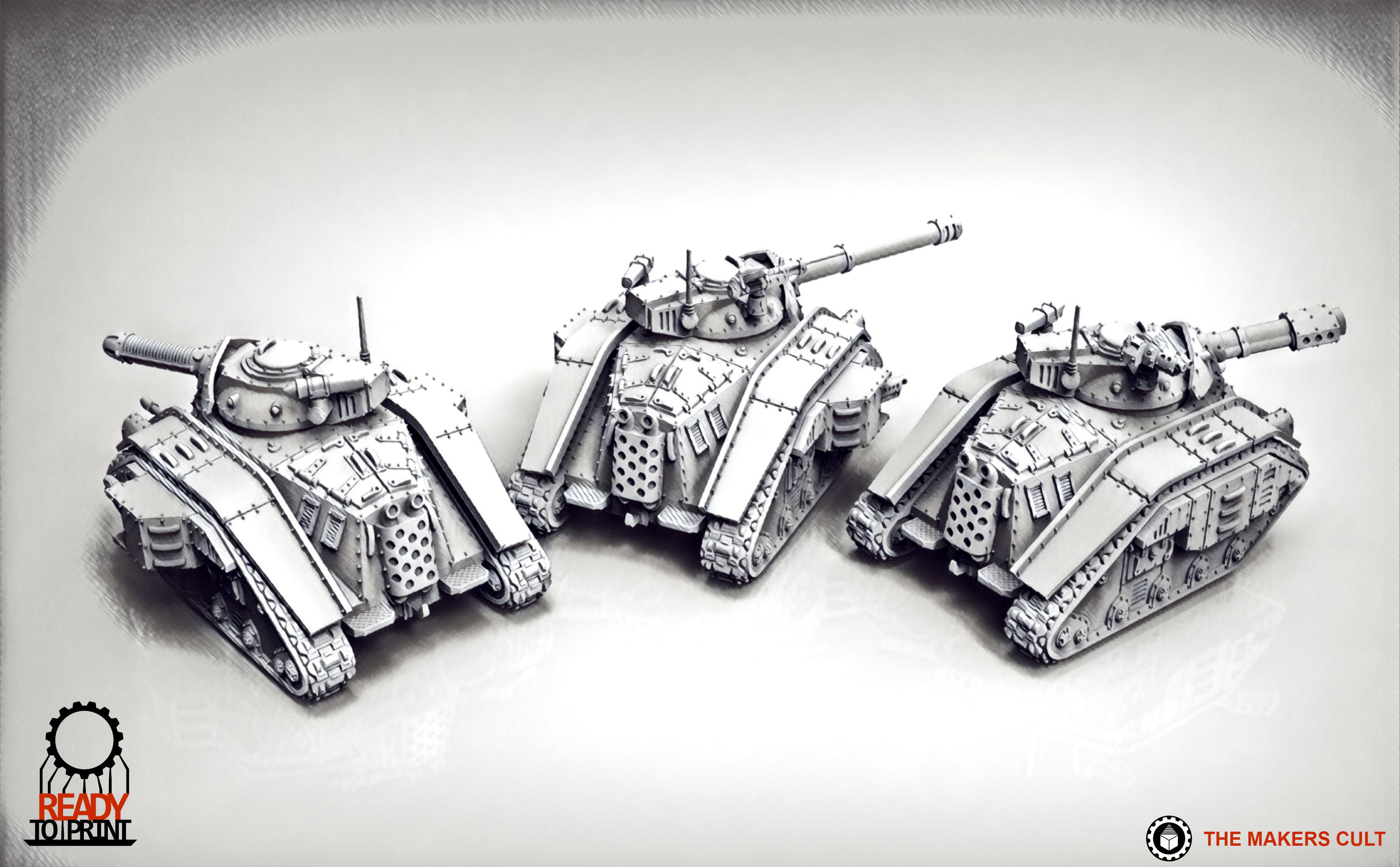 Feudal Guard Battle Tank 3D print model_2