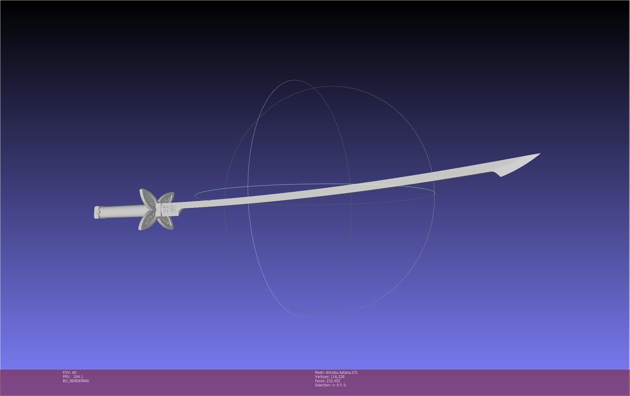 Demon Slayer Shinobu Katana And Scabbard Printable Assembly 3D print model_1