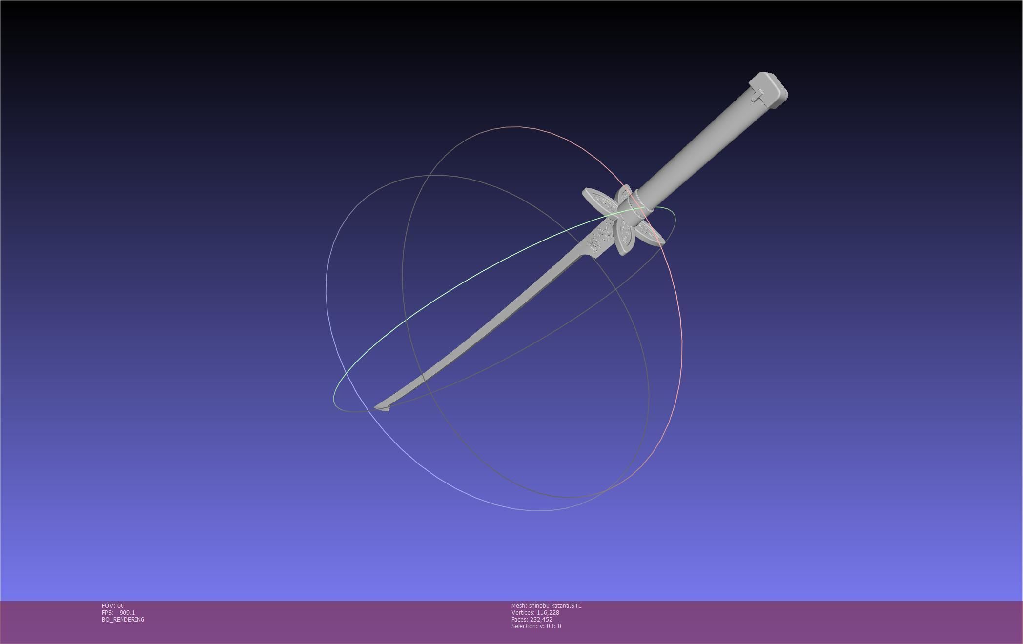Demon Slayer Shinobu Katana And Scabbard Printable Assembly 3D print model_21