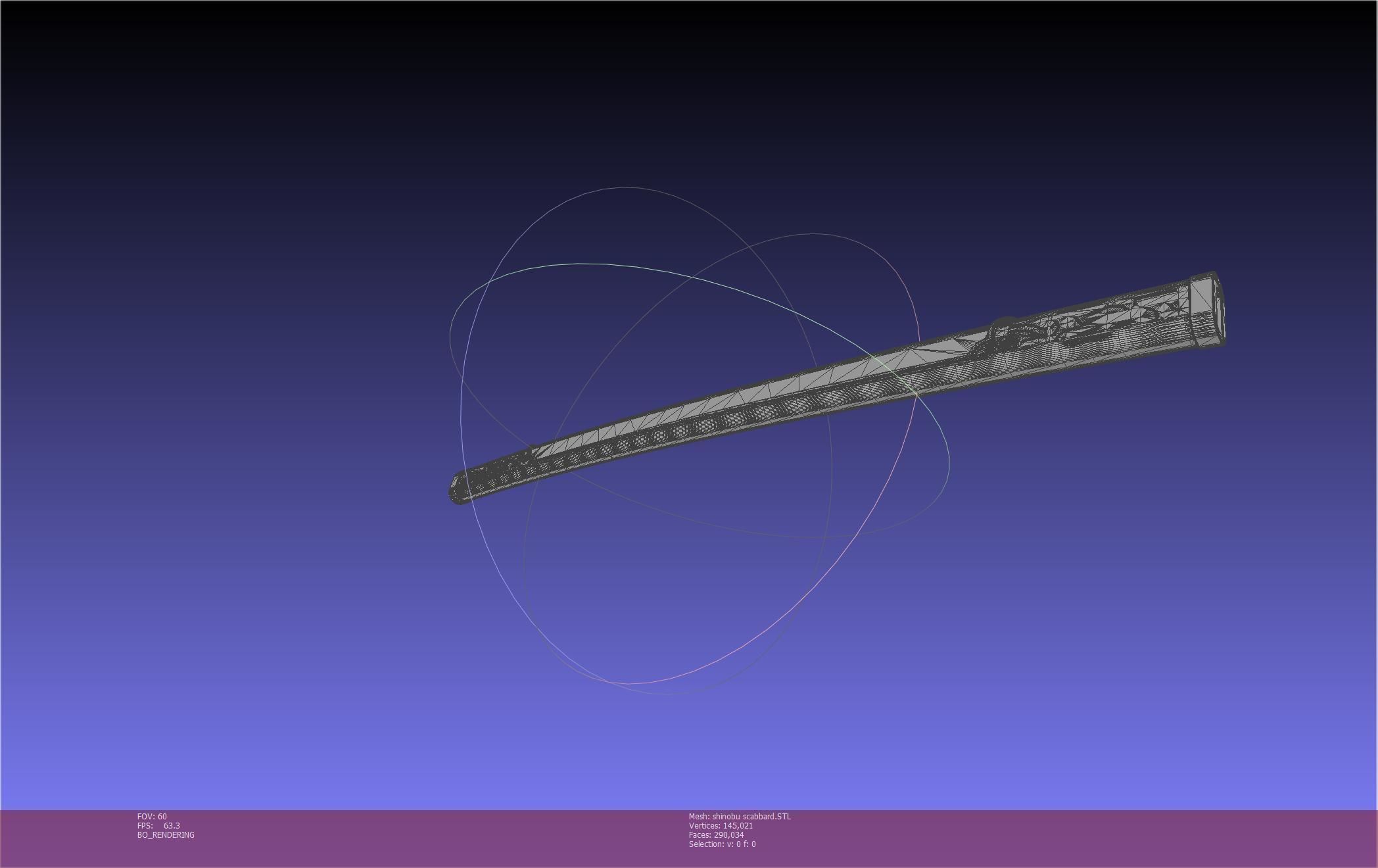 Demon Slayer Shinobu Katana And Scabbard Printable Assembly 3D print model_111