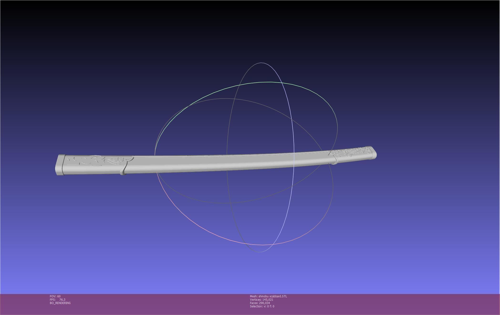 Demon Slayer Shinobu Katana And Scabbard Printable Assembly 3D print model_108