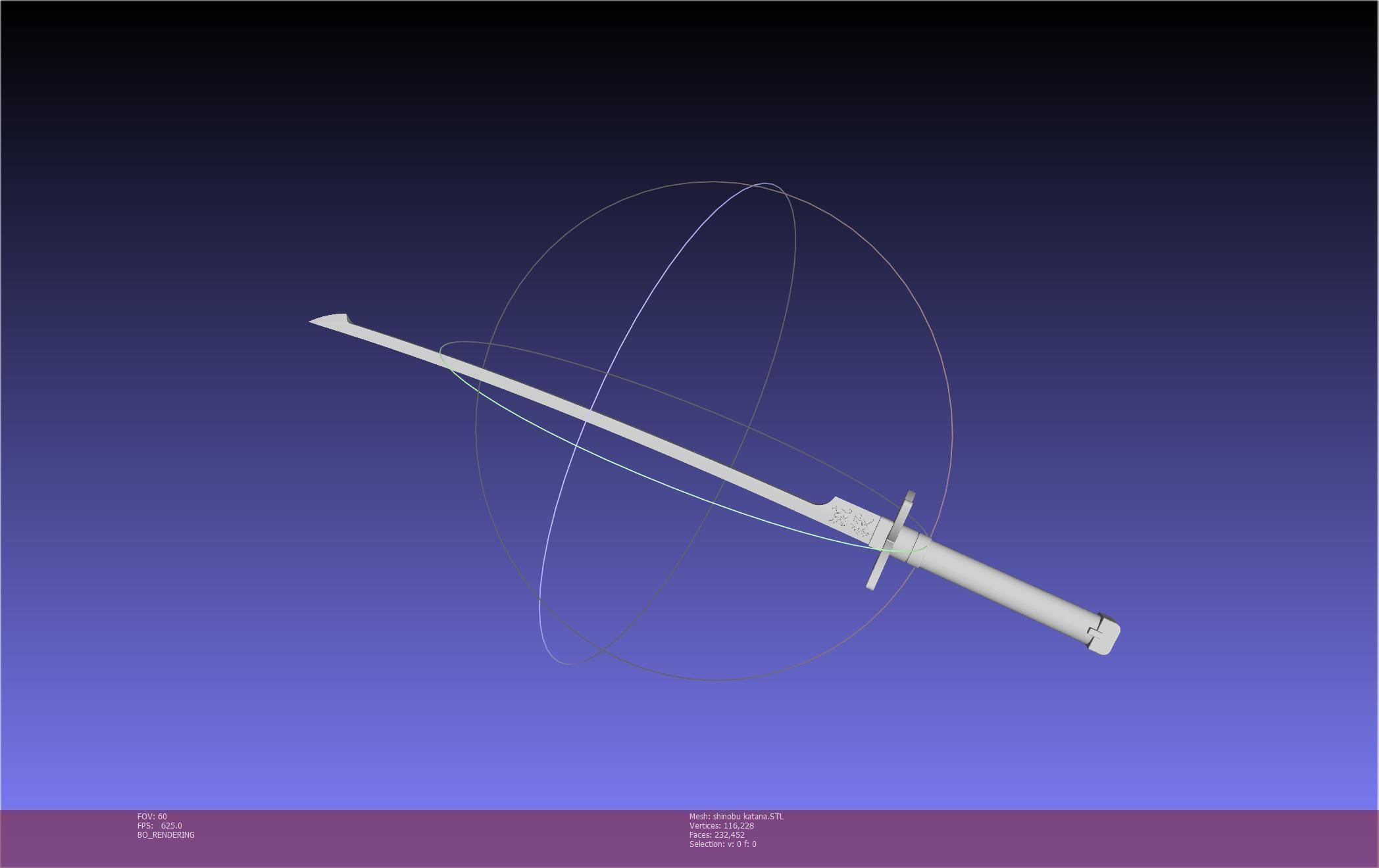 Demon Slayer Shinobu Katana And Scabbard Printable Assembly 3D print model_67