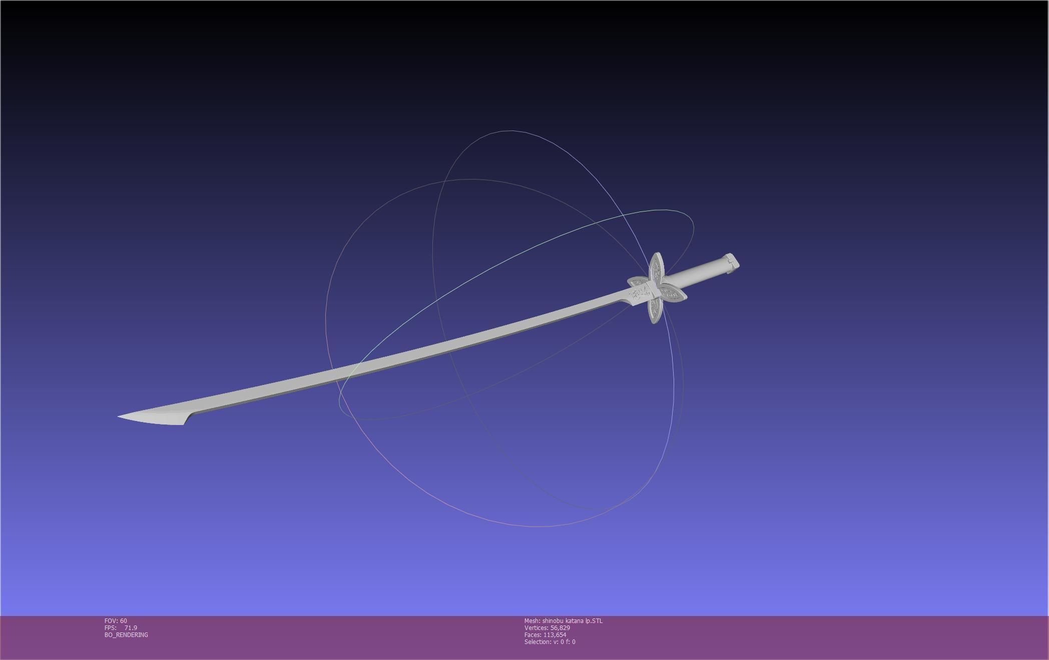 Demon Slayer Shinobu Katana And Scabbard Printable Assembly 3D print model_138