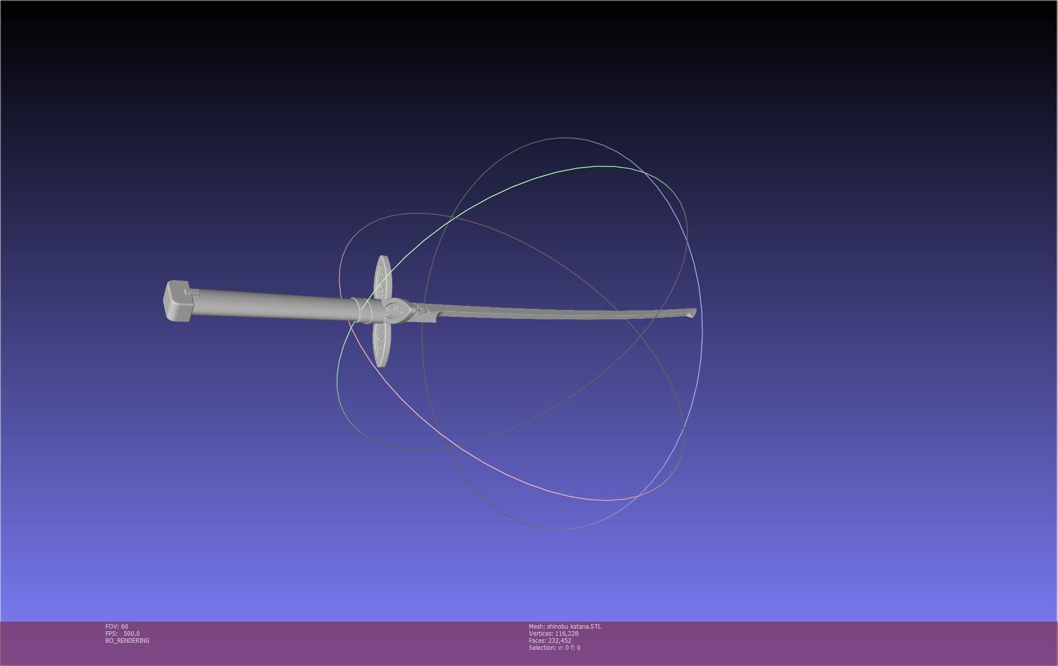 Demon Slayer Shinobu Katana And Scabbard Printable Assembly 3D print model_35