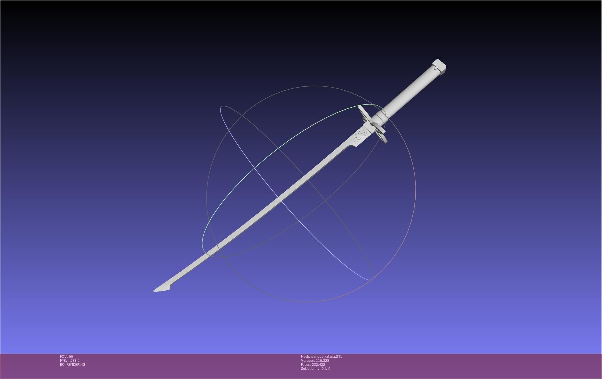 Demon Slayer Shinobu Katana And Scabbard Printable Assembly 3D print model_18