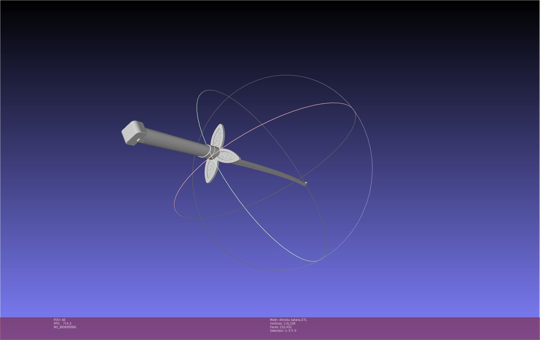 Demon Slayer Shinobu Katana And Scabbard Printable Assembly 3D print model_50