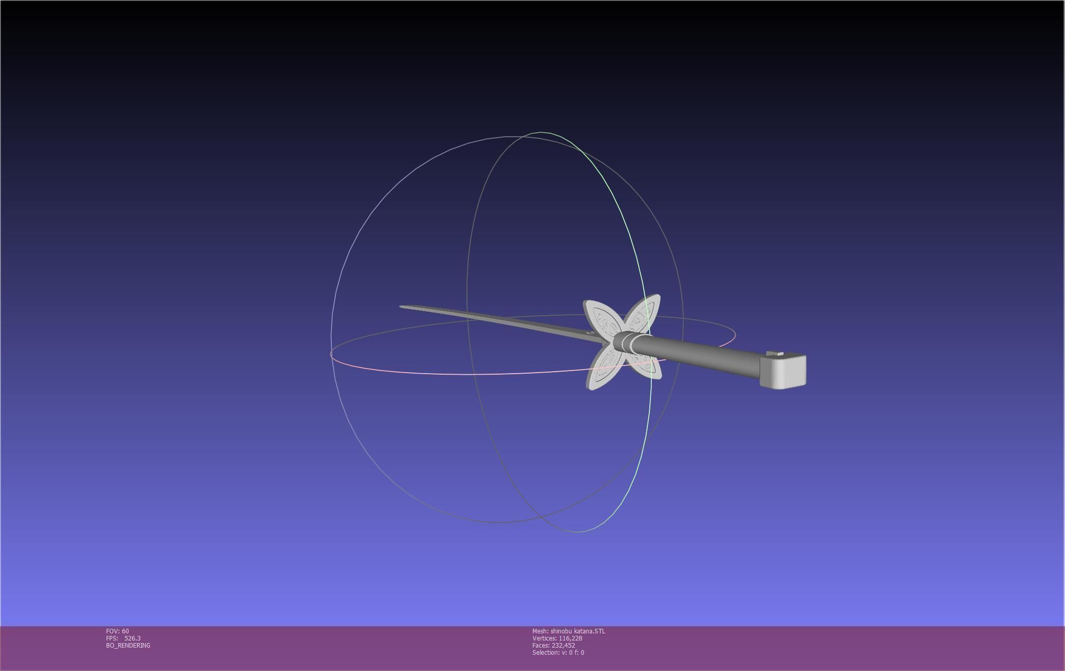 Demon Slayer Shinobu Katana And Scabbard Printable Assembly 3D print model_70