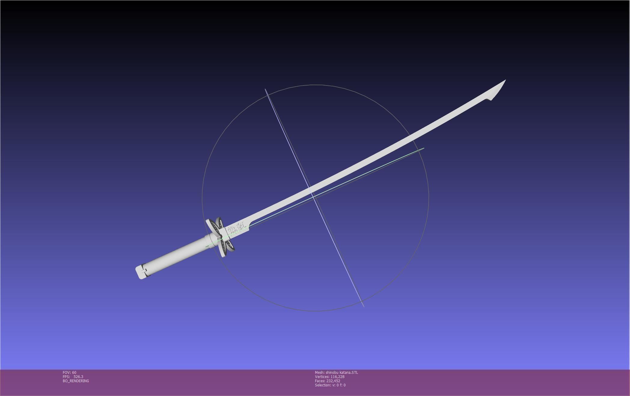 Demon Slayer Shinobu Katana And Scabbard Printable Assembly 3D print model_32