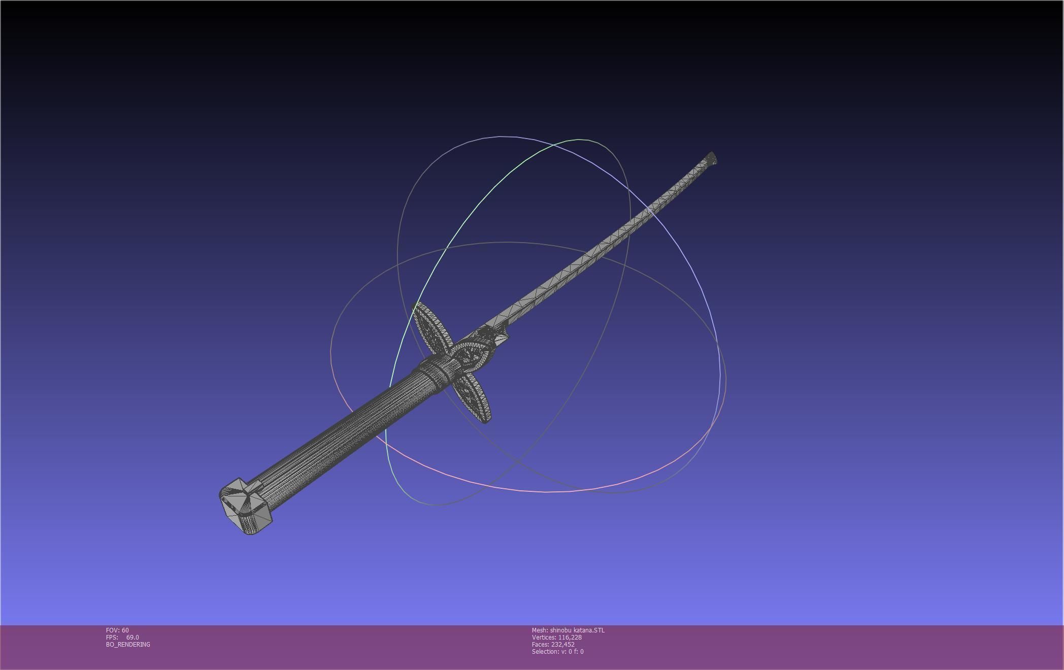 Demon Slayer Shinobu Katana And Scabbard Printable Assembly 3D print model_5