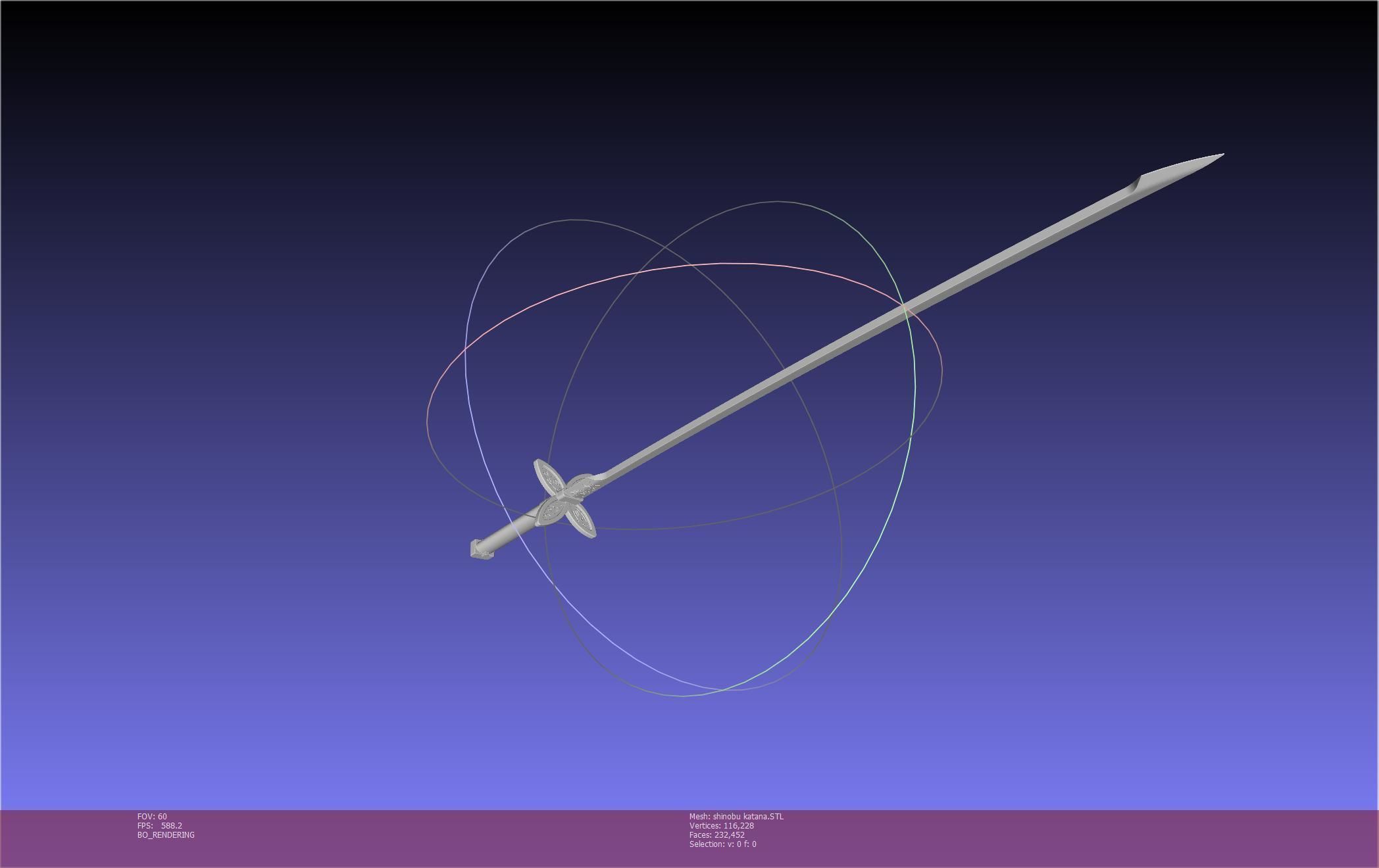 Demon Slayer Shinobu Katana And Scabbard Printable Assembly 3D print model_47