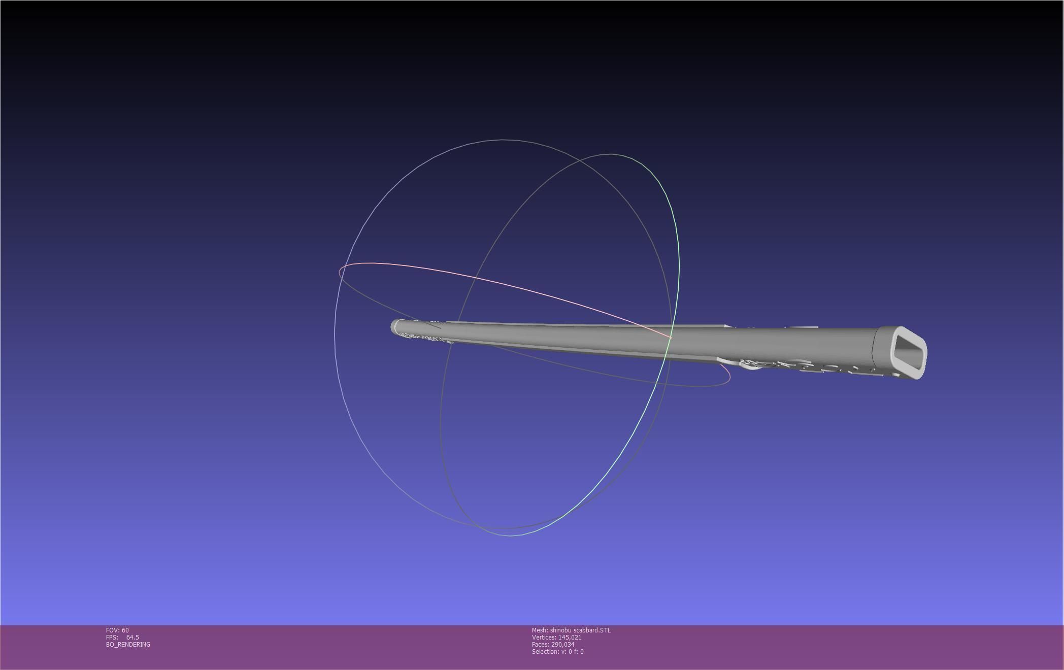 Demon Slayer Shinobu Katana And Scabbard Printable Assembly 3D print model_110