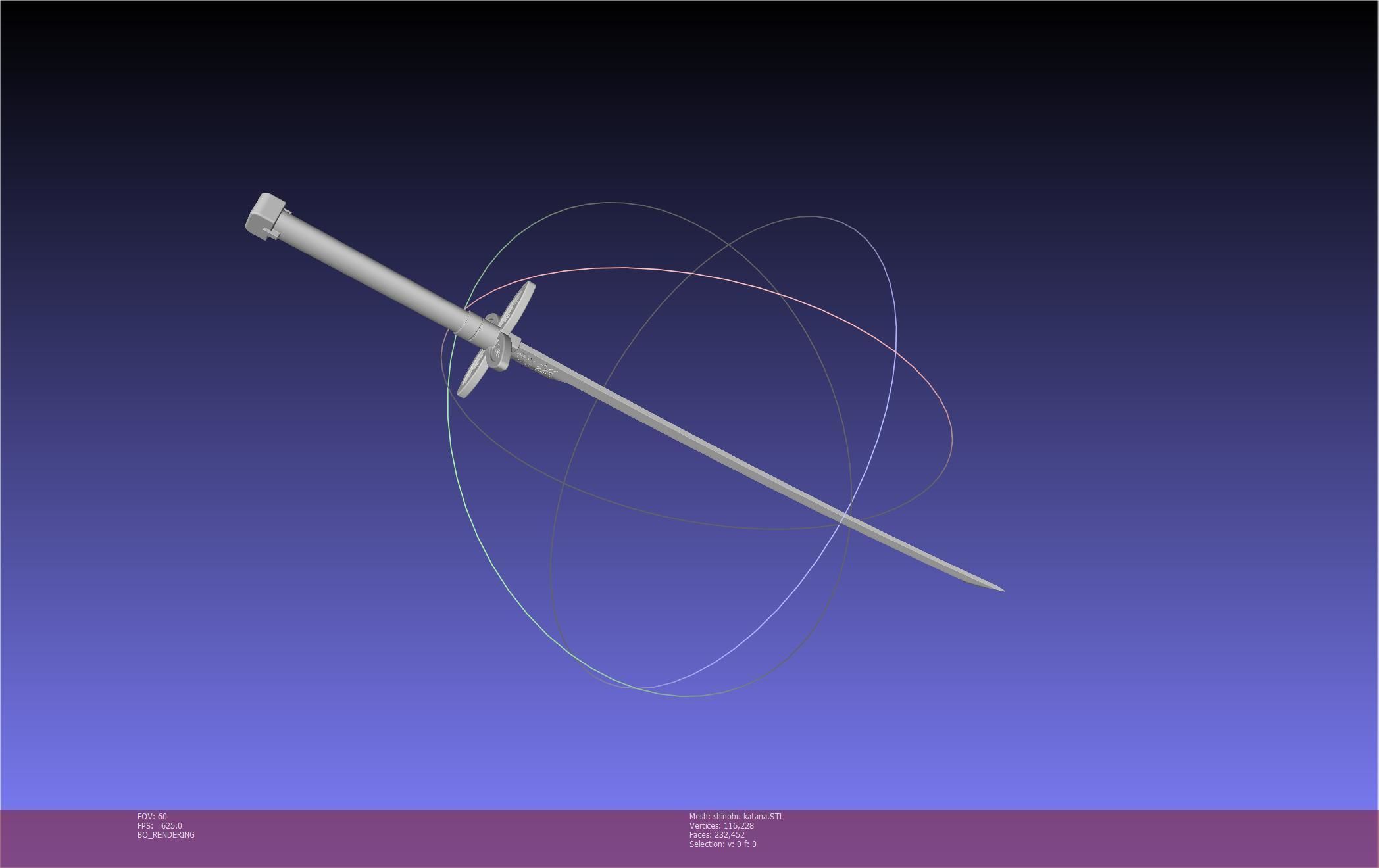 Demon Slayer Shinobu Katana And Scabbard Printable Assembly 3D print model_58