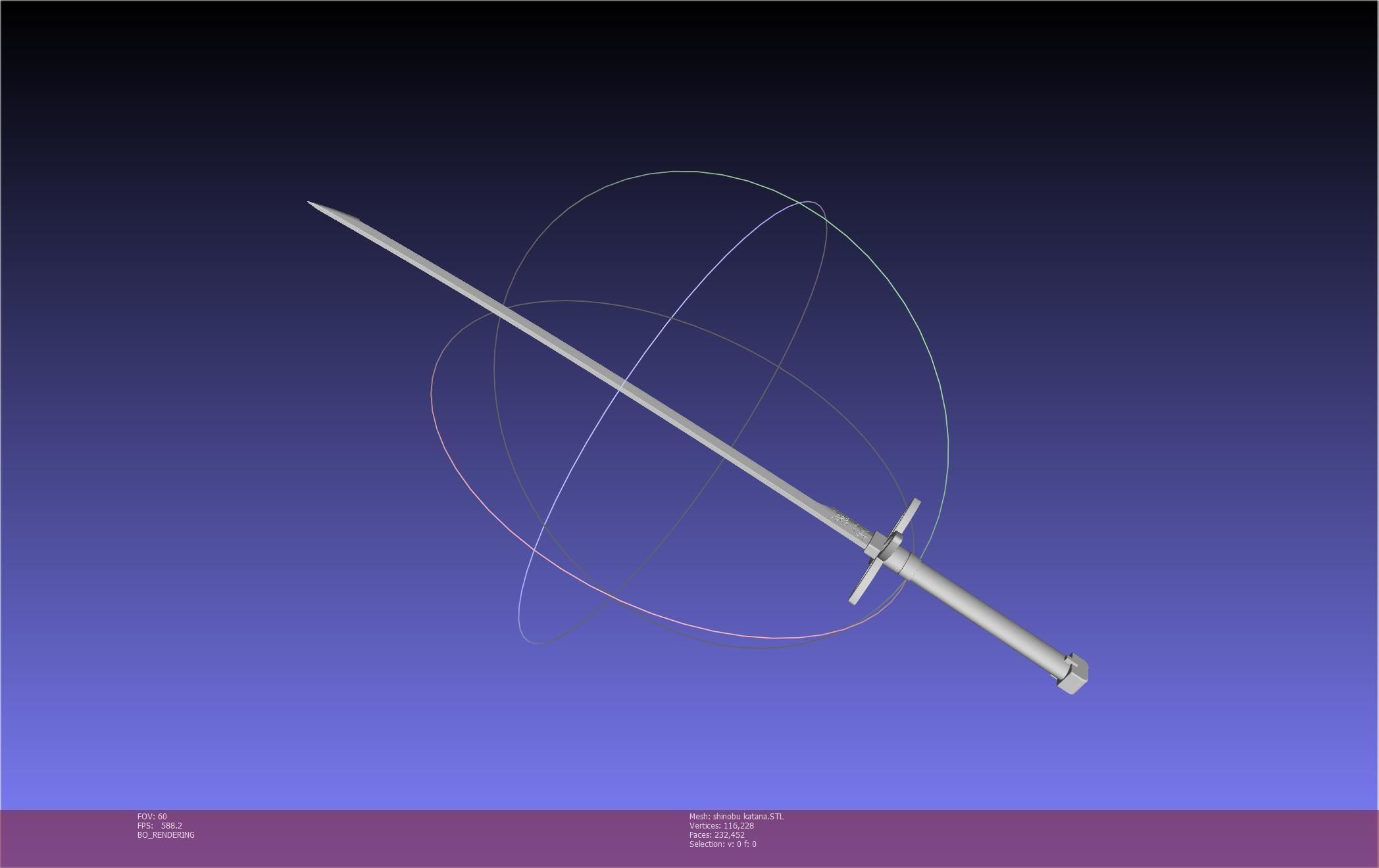 Demon Slayer Shinobu Katana And Scabbard Printable Assembly 3D print model_69