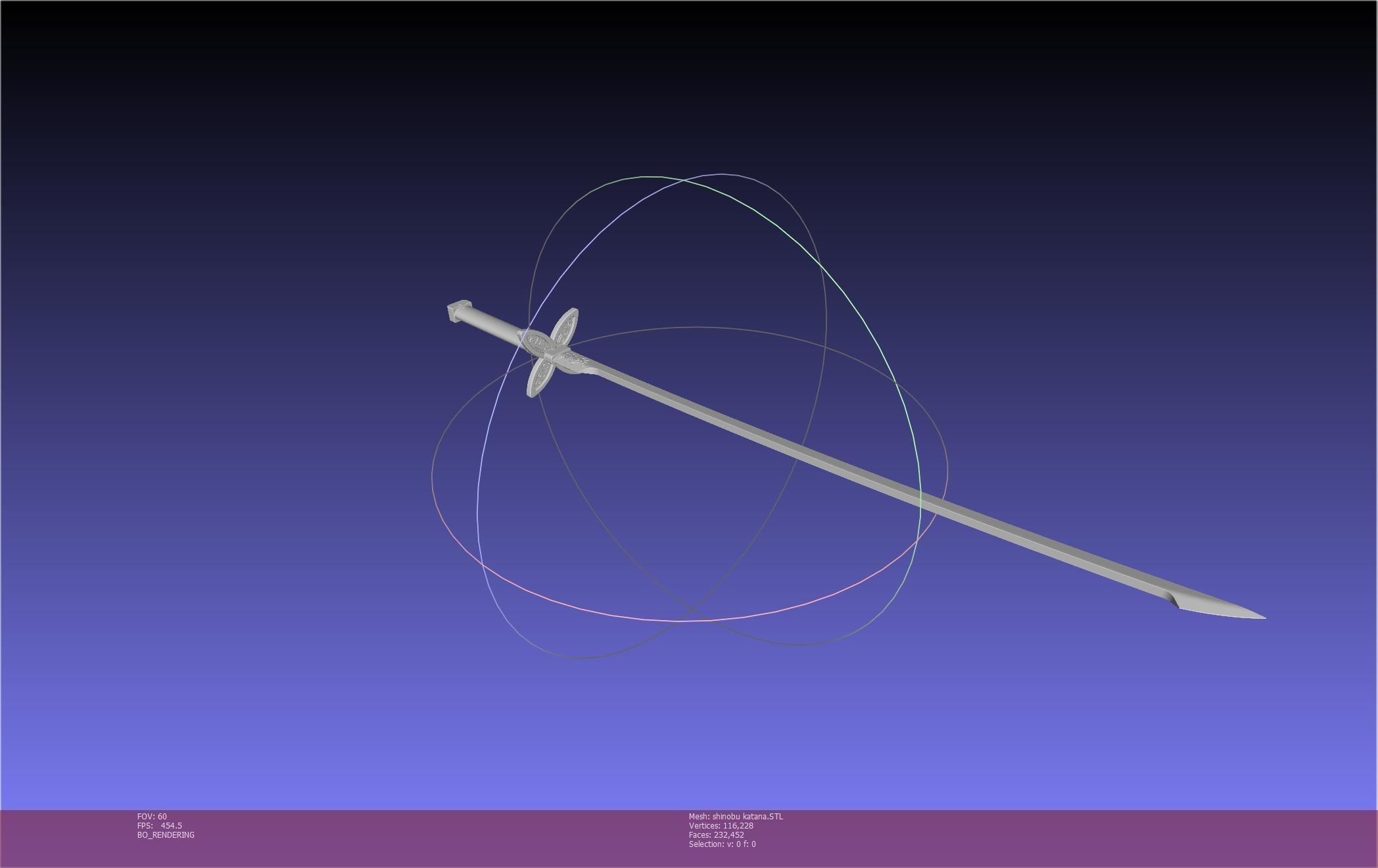Demon Slayer Shinobu Katana And Scabbard Printable Assembly 3D print model_61
