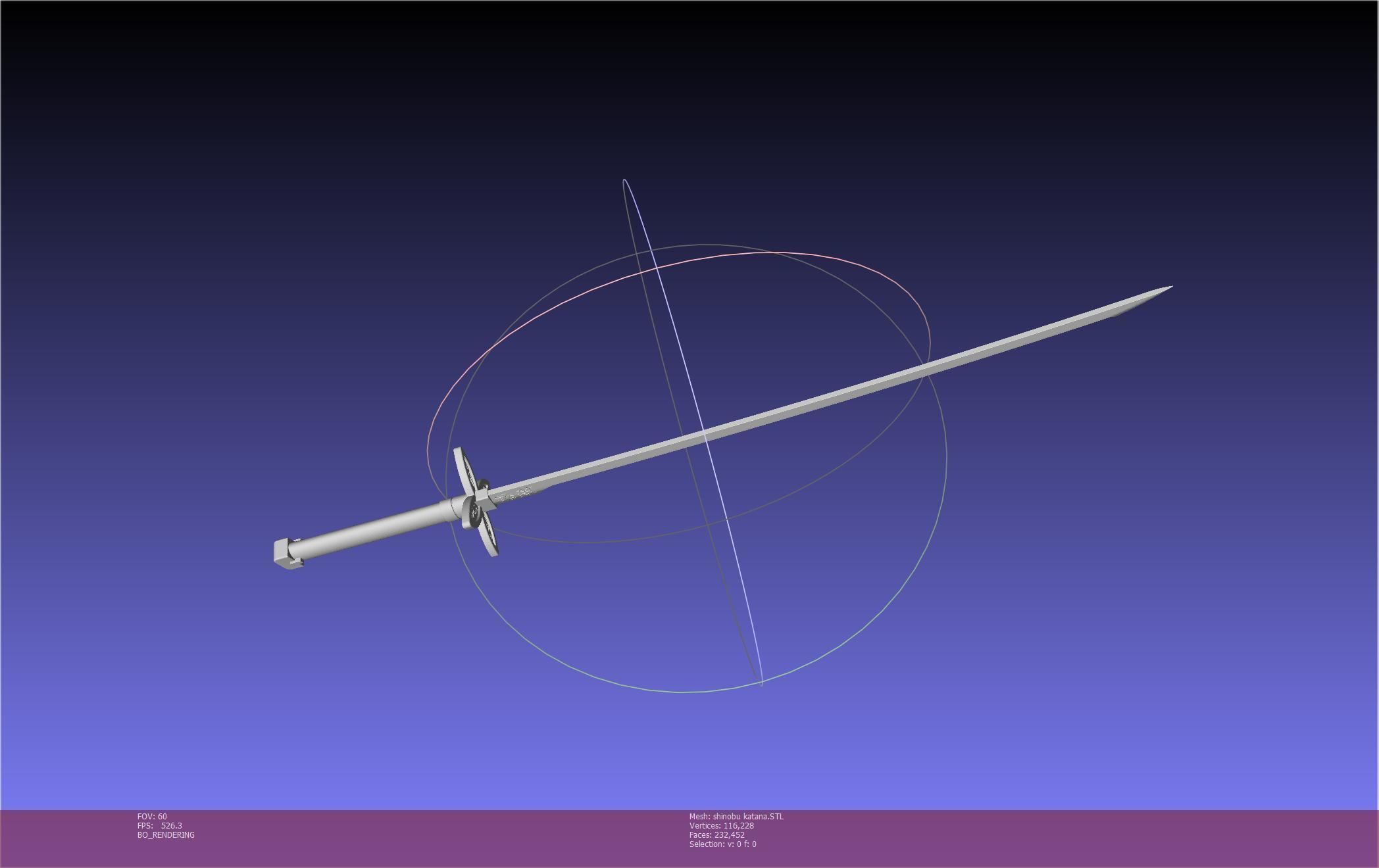 Demon Slayer Shinobu Katana And Scabbard Printable Assembly 3D print model_40