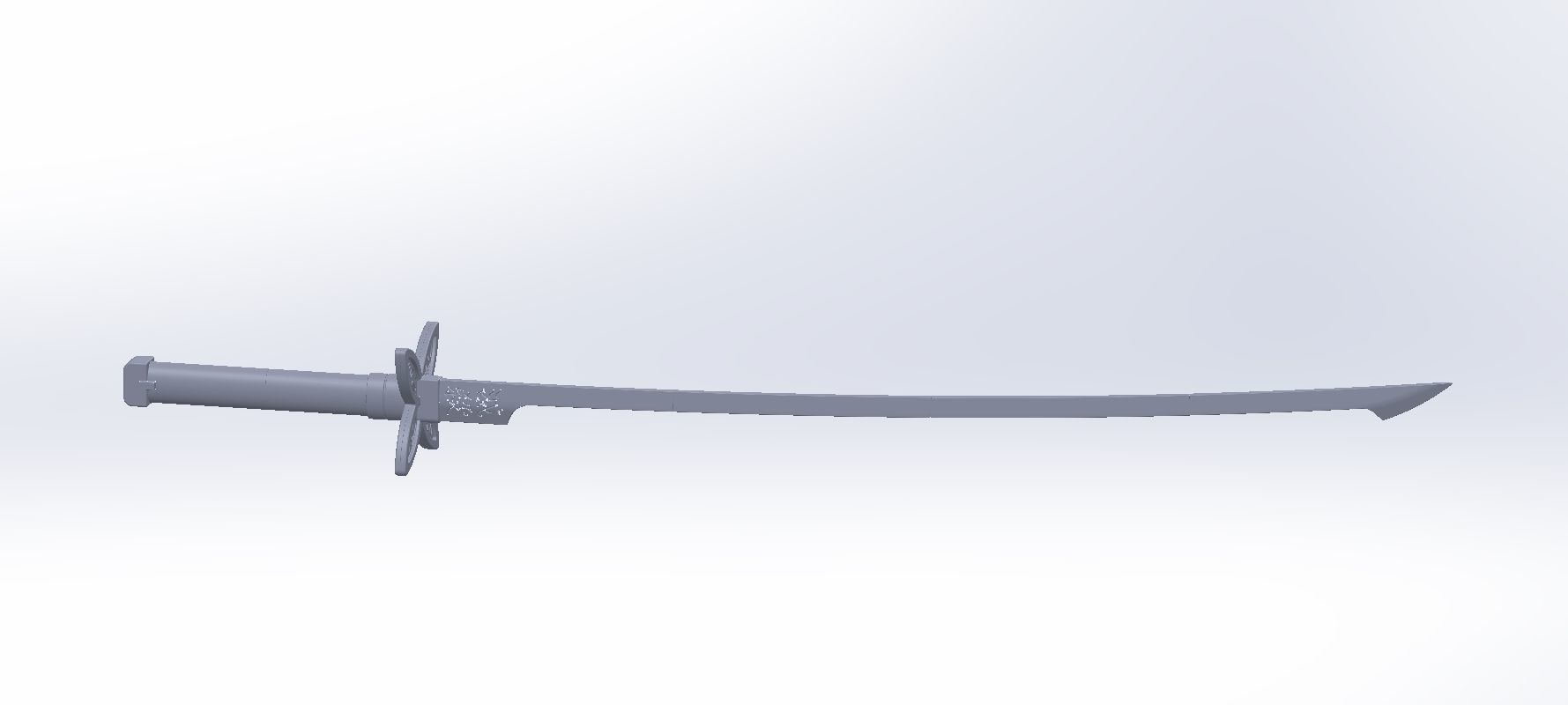 Demon Slayer Shinobu Katana And Scabbard Printable Assembly 3D print model_142