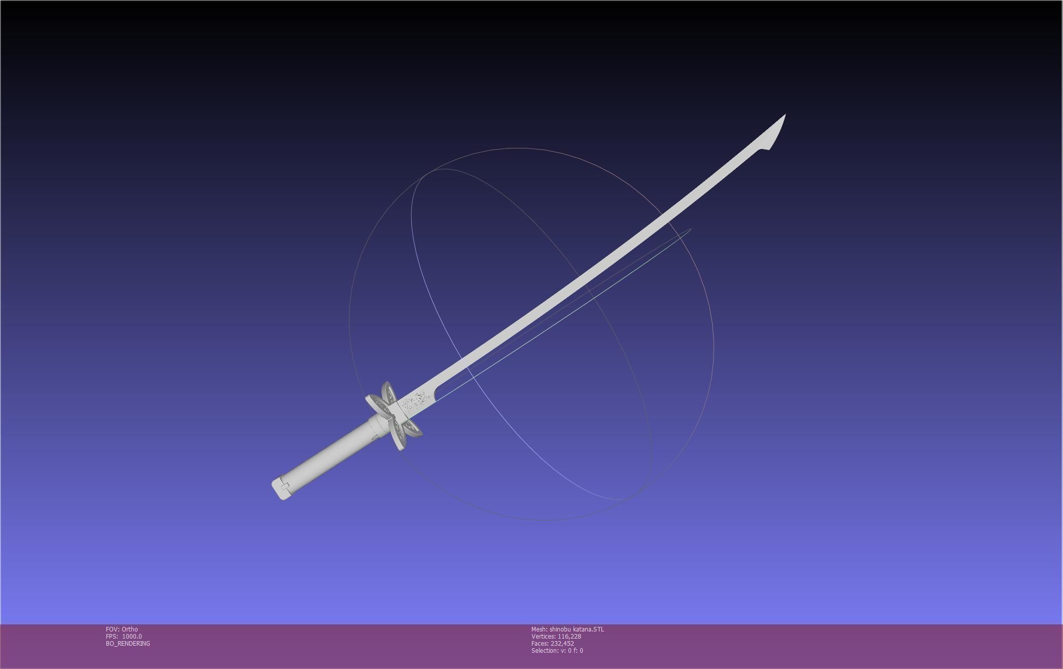 Demon Slayer Shinobu Katana And Scabbard Printable Assembly 3D print model_81