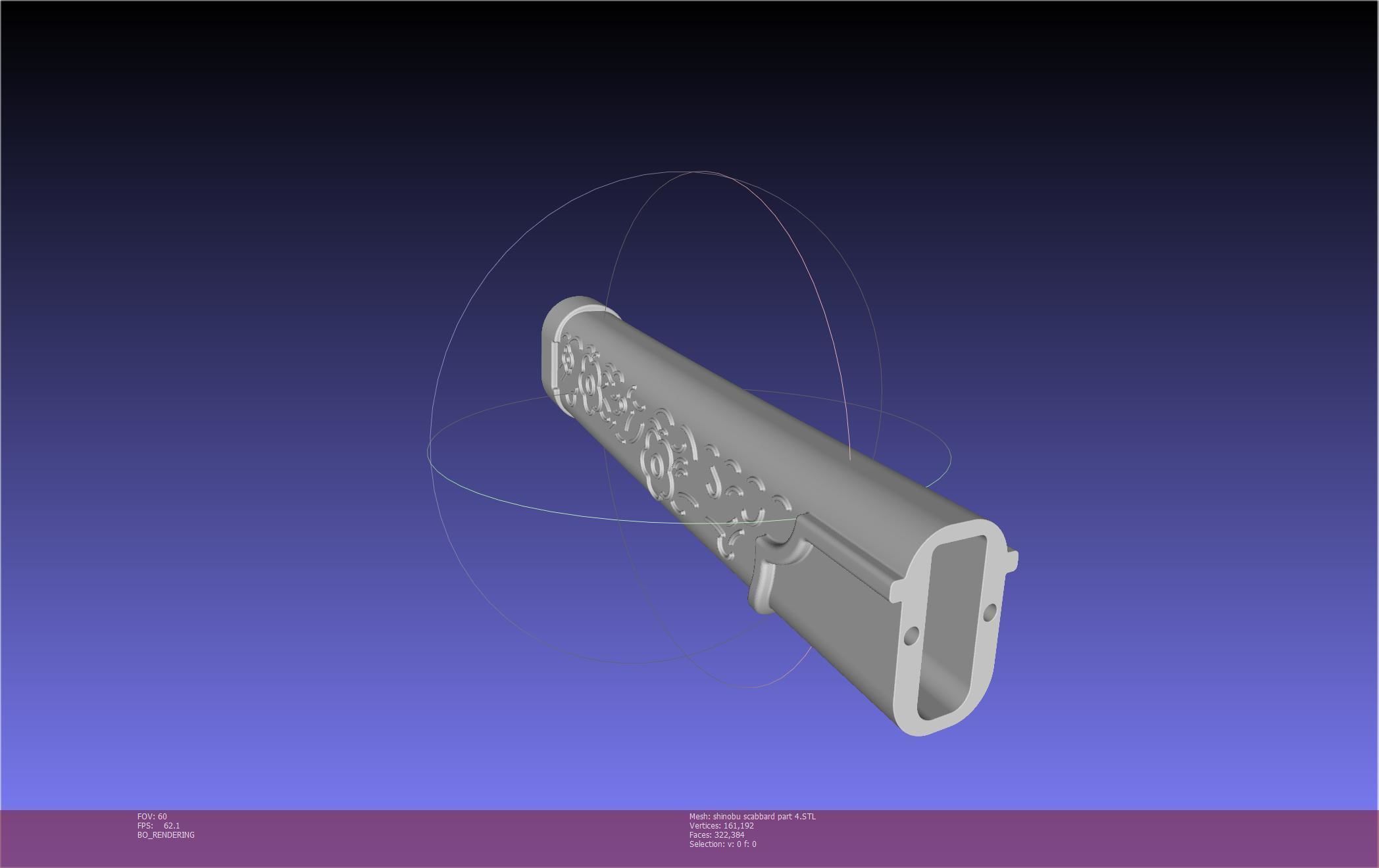 Demon Slayer Shinobu Katana And Scabbard Printable Assembly 3D print model_128