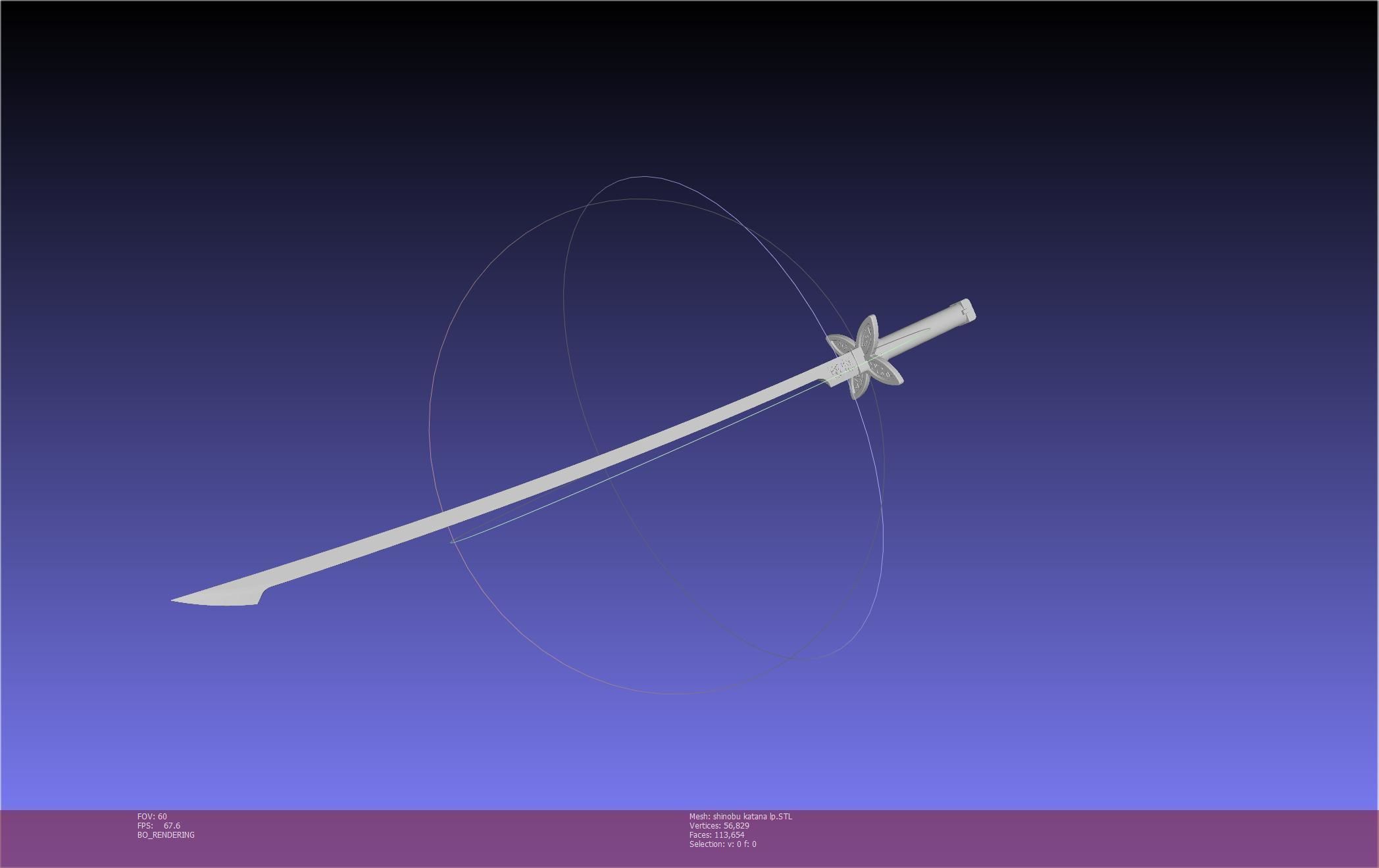 Demon Slayer Shinobu Katana And Scabbard Printable Assembly 3D print model_139