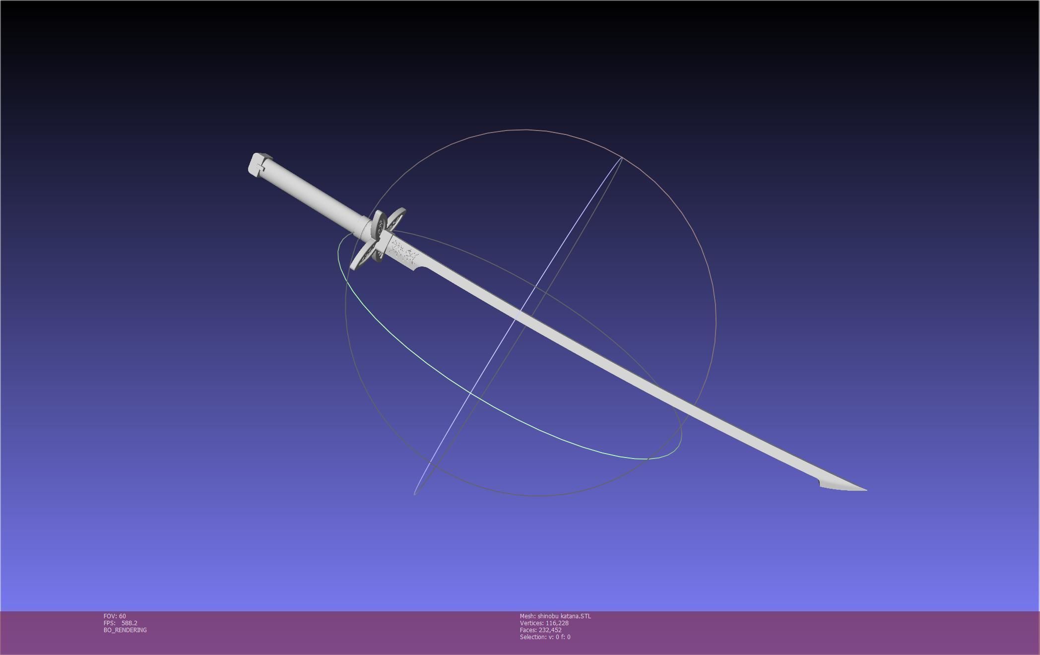 Demon Slayer Shinobu Katana And Scabbard Printable Assembly 3D print model_59