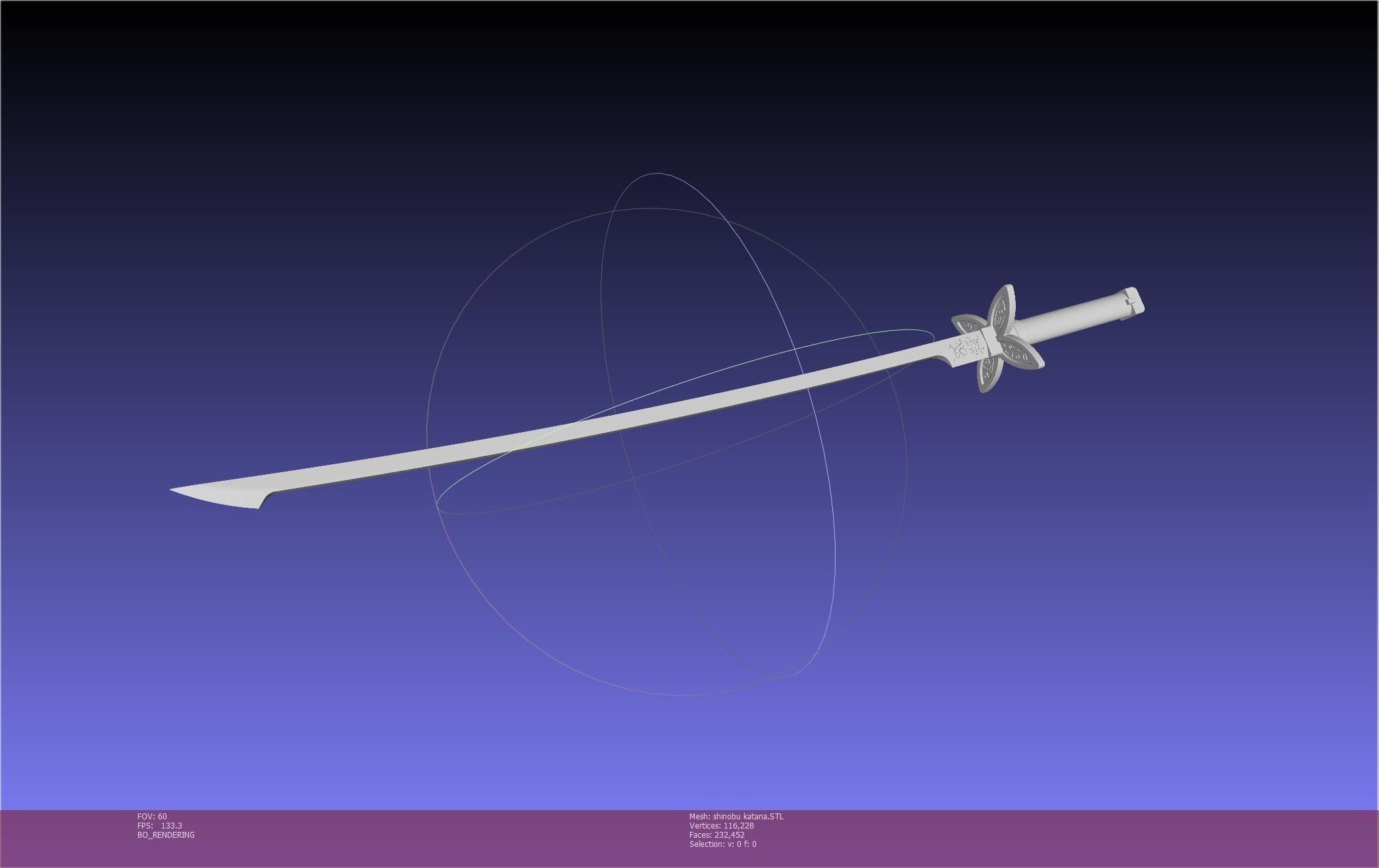 Demon Slayer Shinobu Katana And Scabbard Printable Assembly 3D print model_140