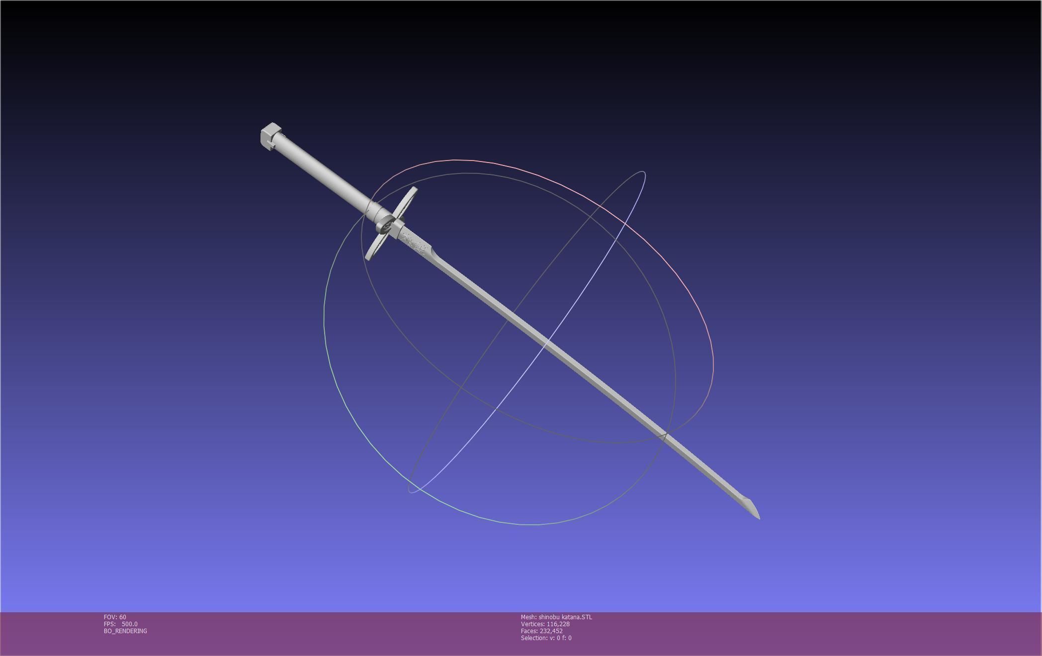Demon Slayer Shinobu Katana And Scabbard Printable Assembly 3D print model_52
