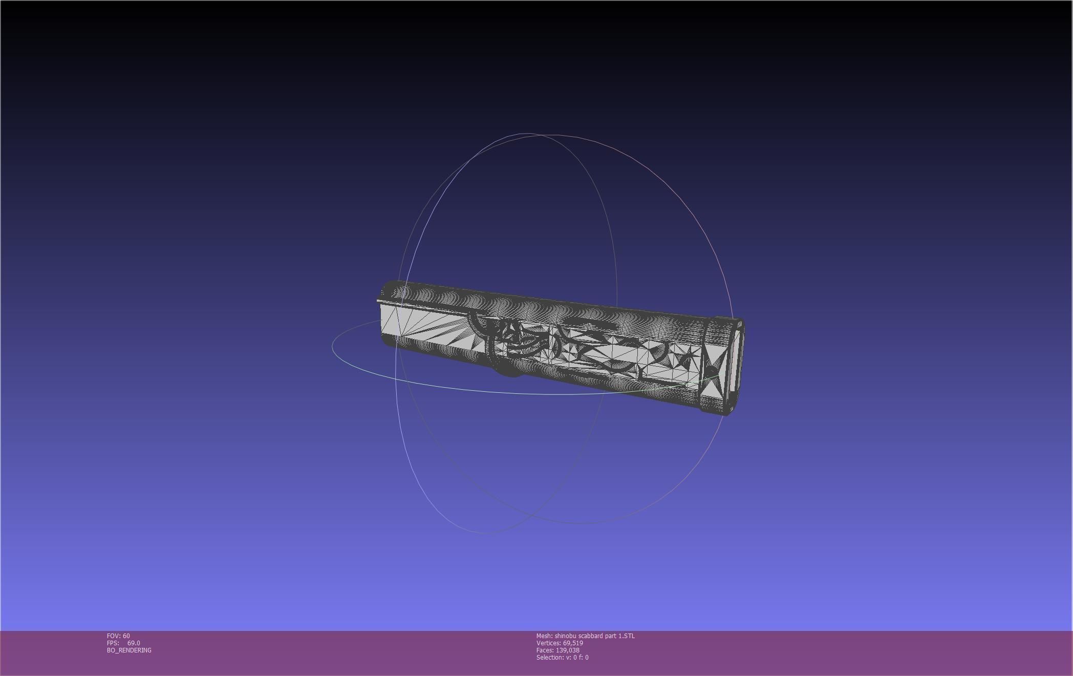 Demon Slayer Shinobu Katana And Scabbard Printable Assembly 3D print model_118