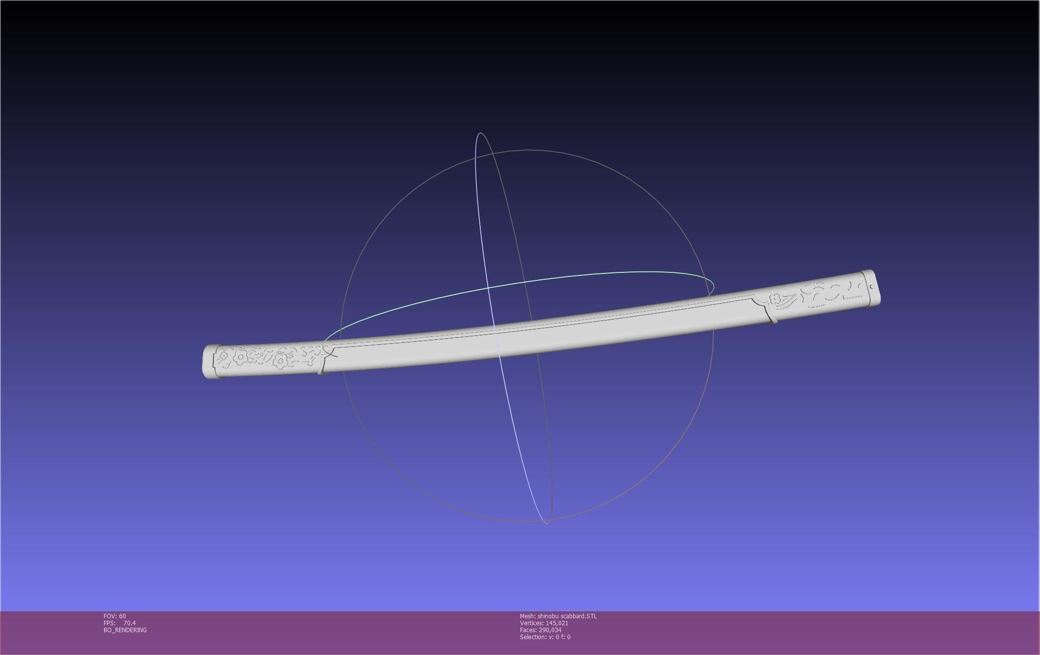 Demon Slayer Shinobu Katana And Scabbard Printable Assembly 3D print model_101