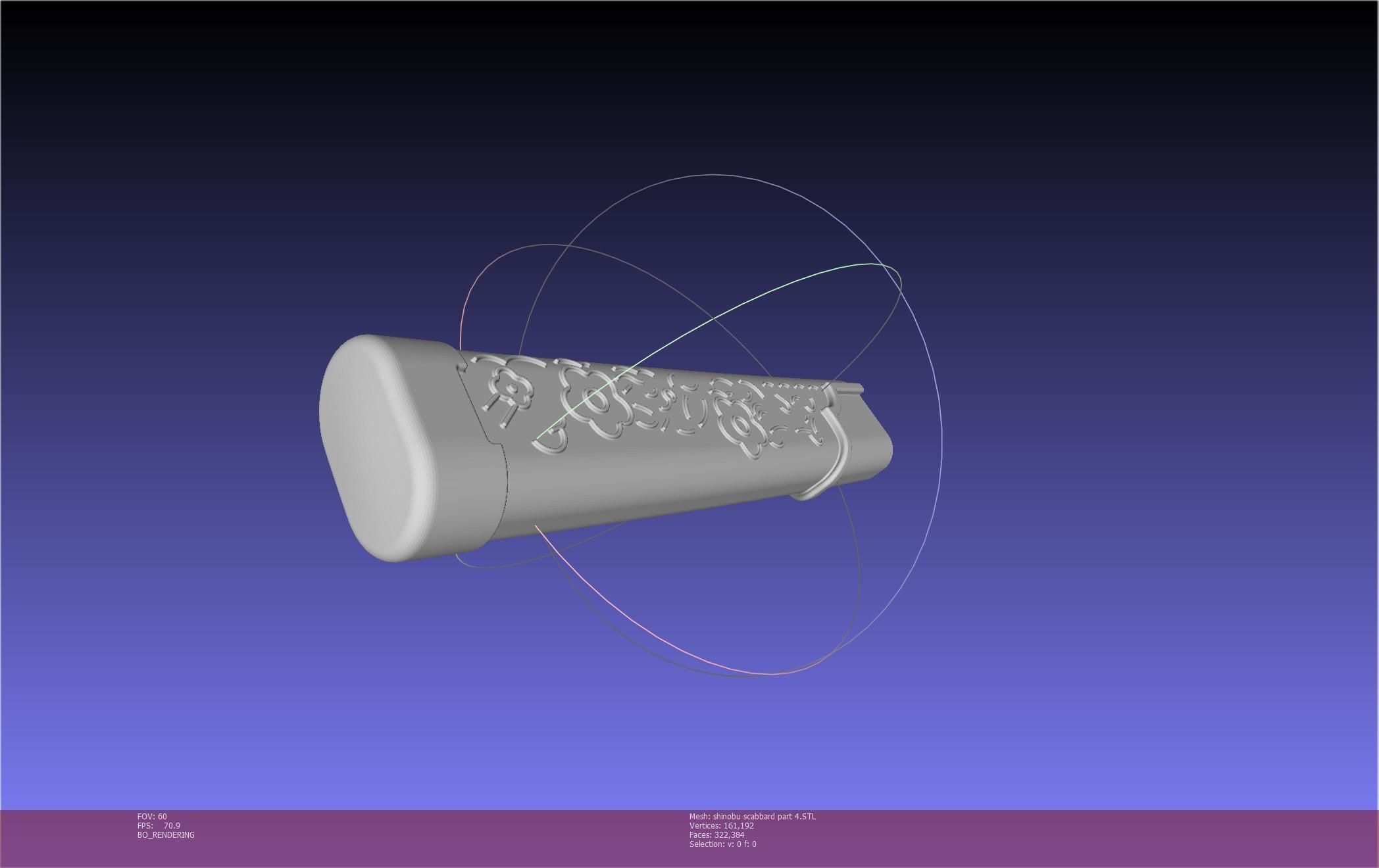 Demon Slayer Shinobu Katana And Scabbard Printable Assembly 3D print model_126