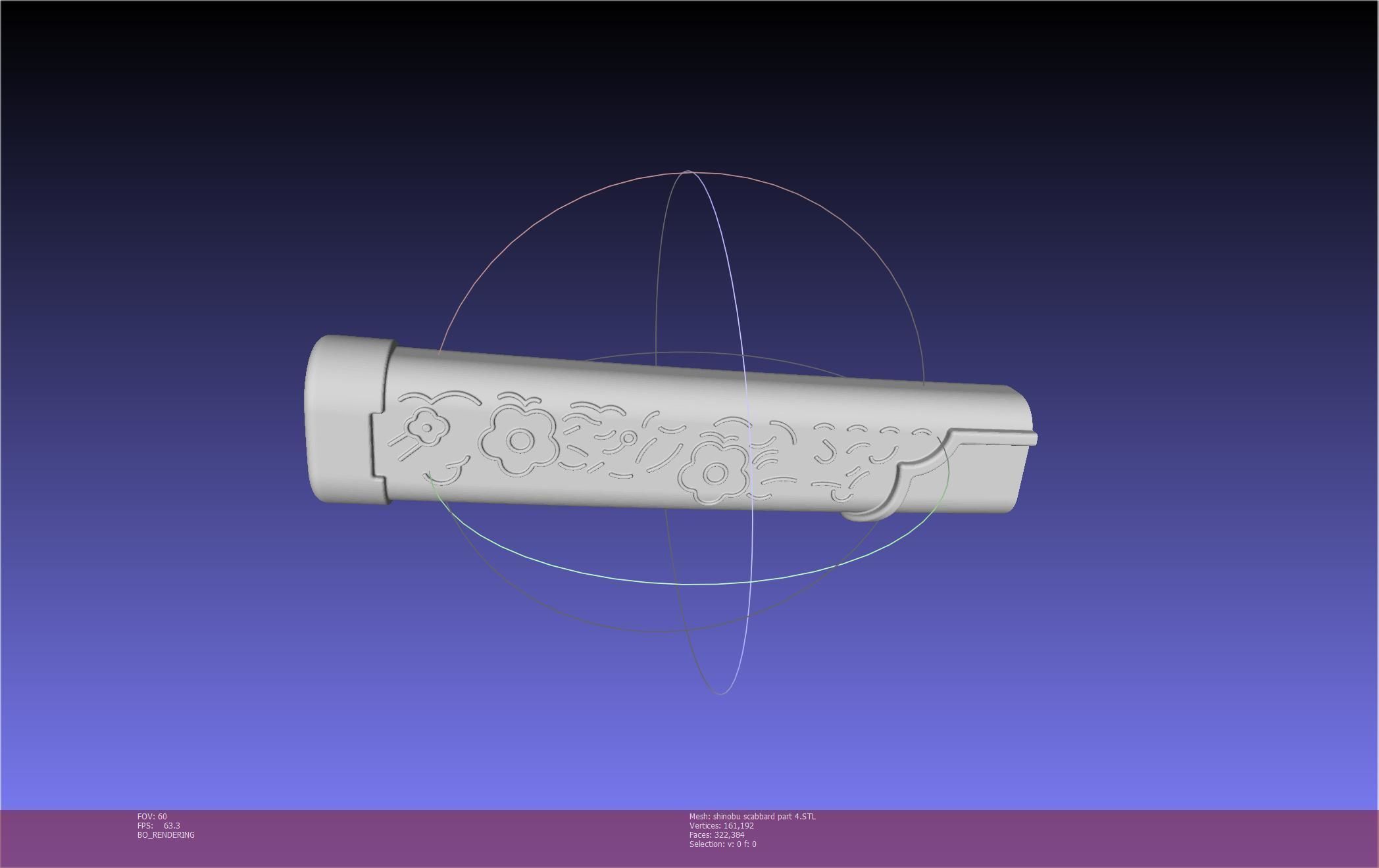 Demon Slayer Shinobu Katana And Scabbard Printable Assembly 3D print model_127