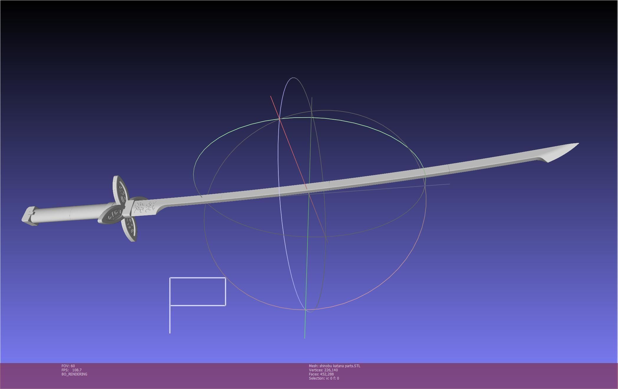 Demon Slayer Shinobu Katana And Scabbard Printable Assembly 3D print model_84