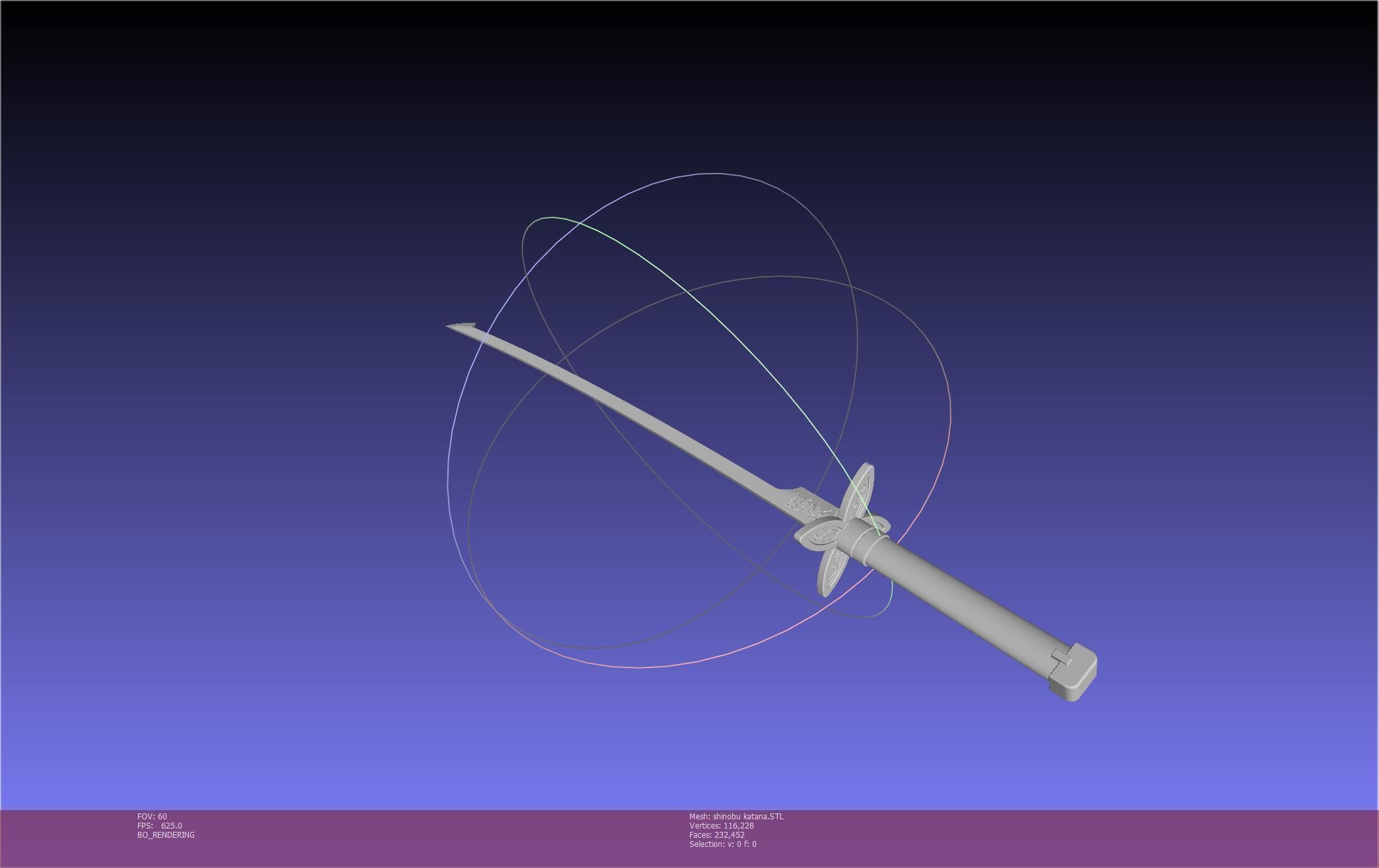 Demon Slayer Shinobu Katana And Scabbard Printable Assembly 3D print model_66