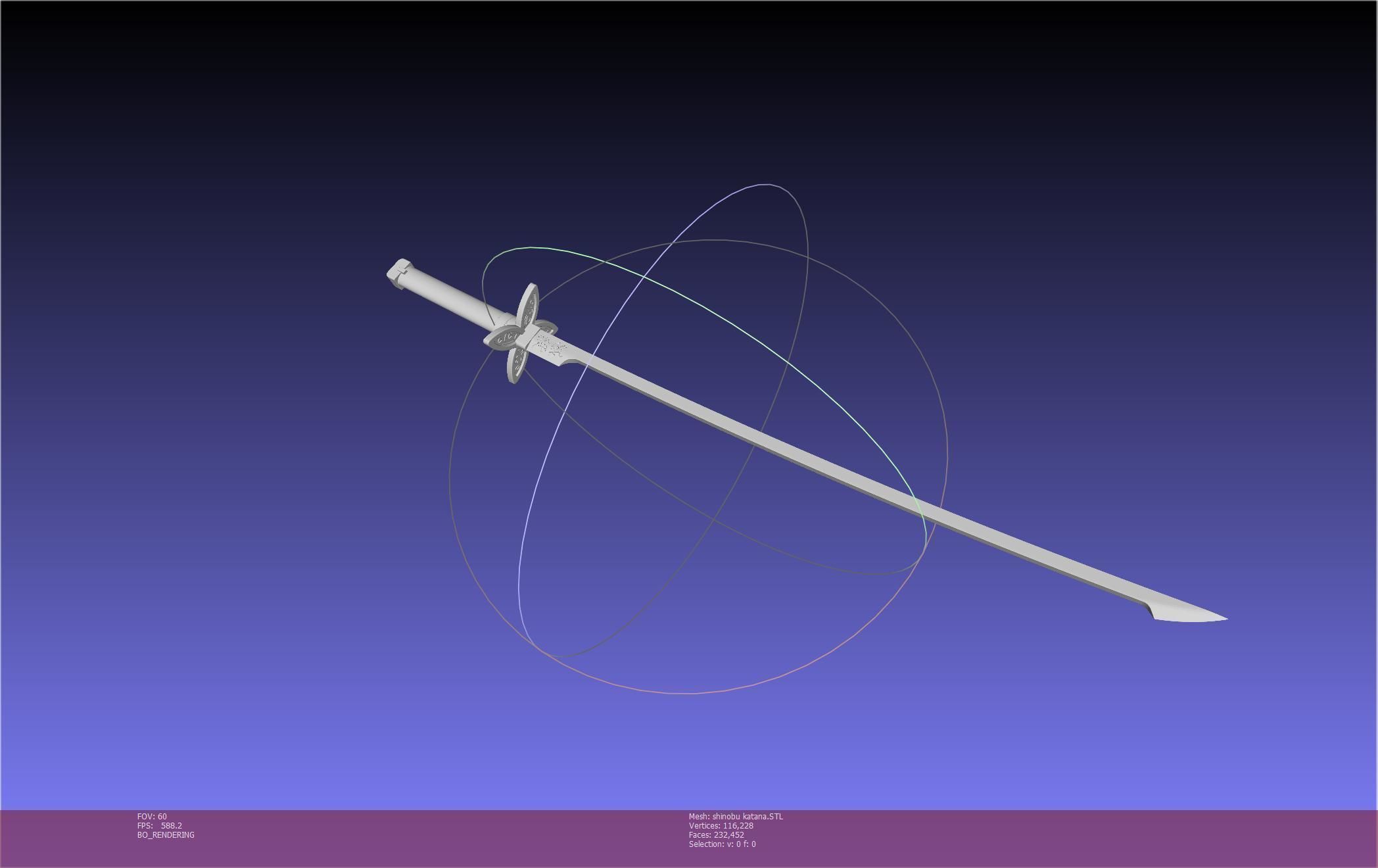 Demon Slayer Shinobu Katana And Scabbard Printable Assembly 3D print model_60