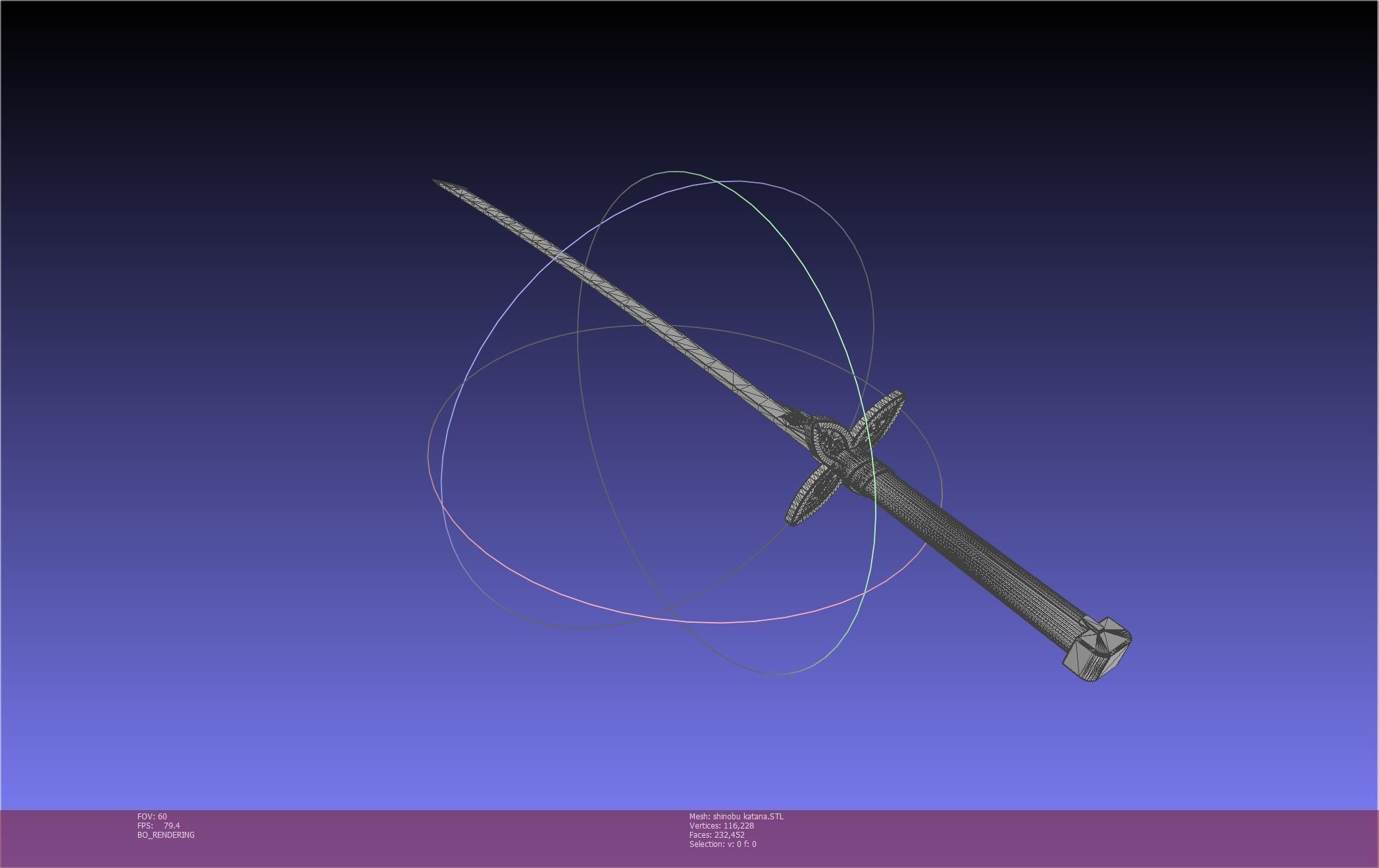 Demon Slayer Shinobu Katana And Scabbard Printable Assembly 3D print model_6