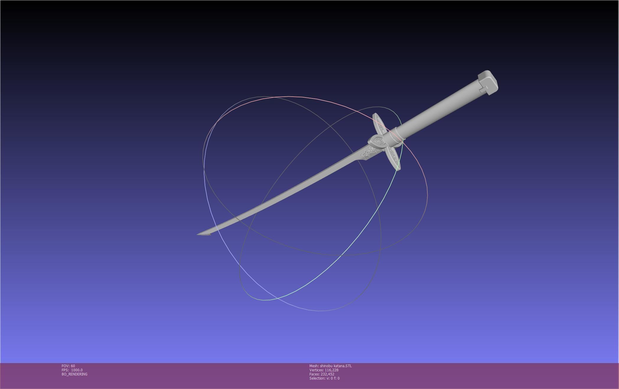 Demon Slayer Shinobu Katana And Scabbard Printable Assembly 3D print model_22