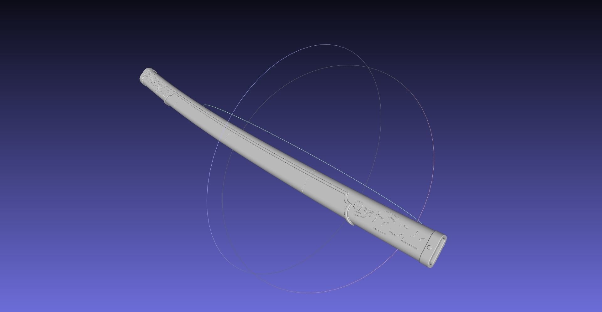 Demon Slayer Shinobu Katana And Scabbard Printable Assembly 3D print model_148