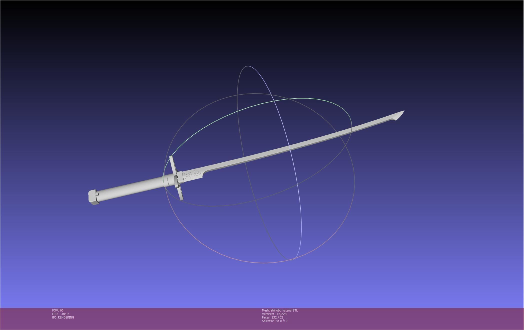 Demon Slayer Shinobu Katana And Scabbard Printable Assembly 3D print model_36