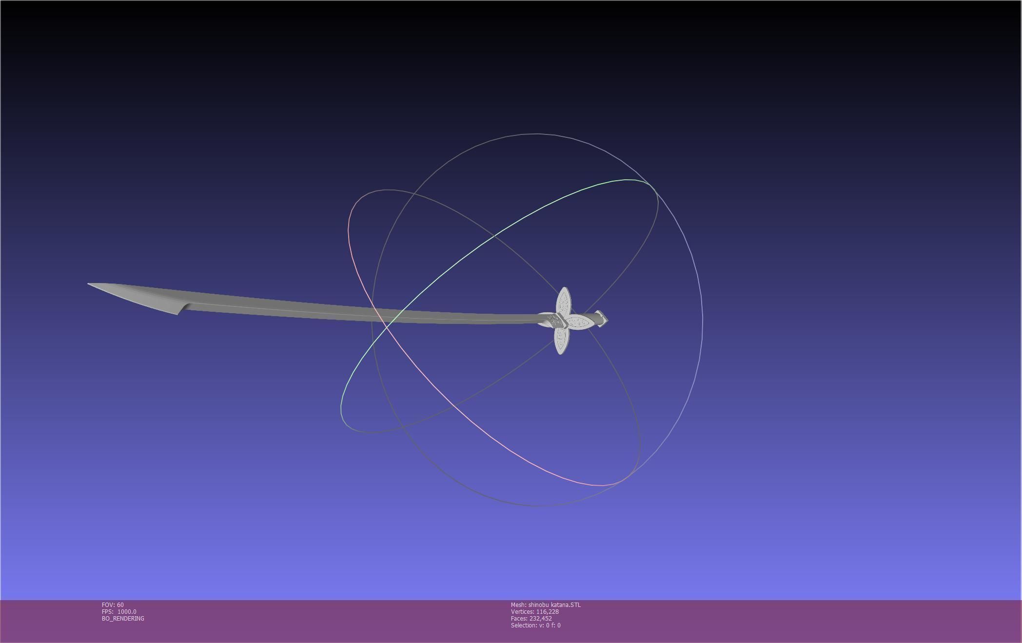 Demon Slayer Shinobu Katana And Scabbard Printable Assembly 3D print model_29